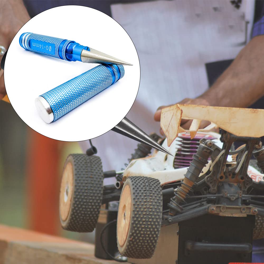 Alesatore professionale ed espandibile, strumento per trapano, apri fori universale in metallo, per carrozzeria RC auto, per modellini radiocomandati (nero