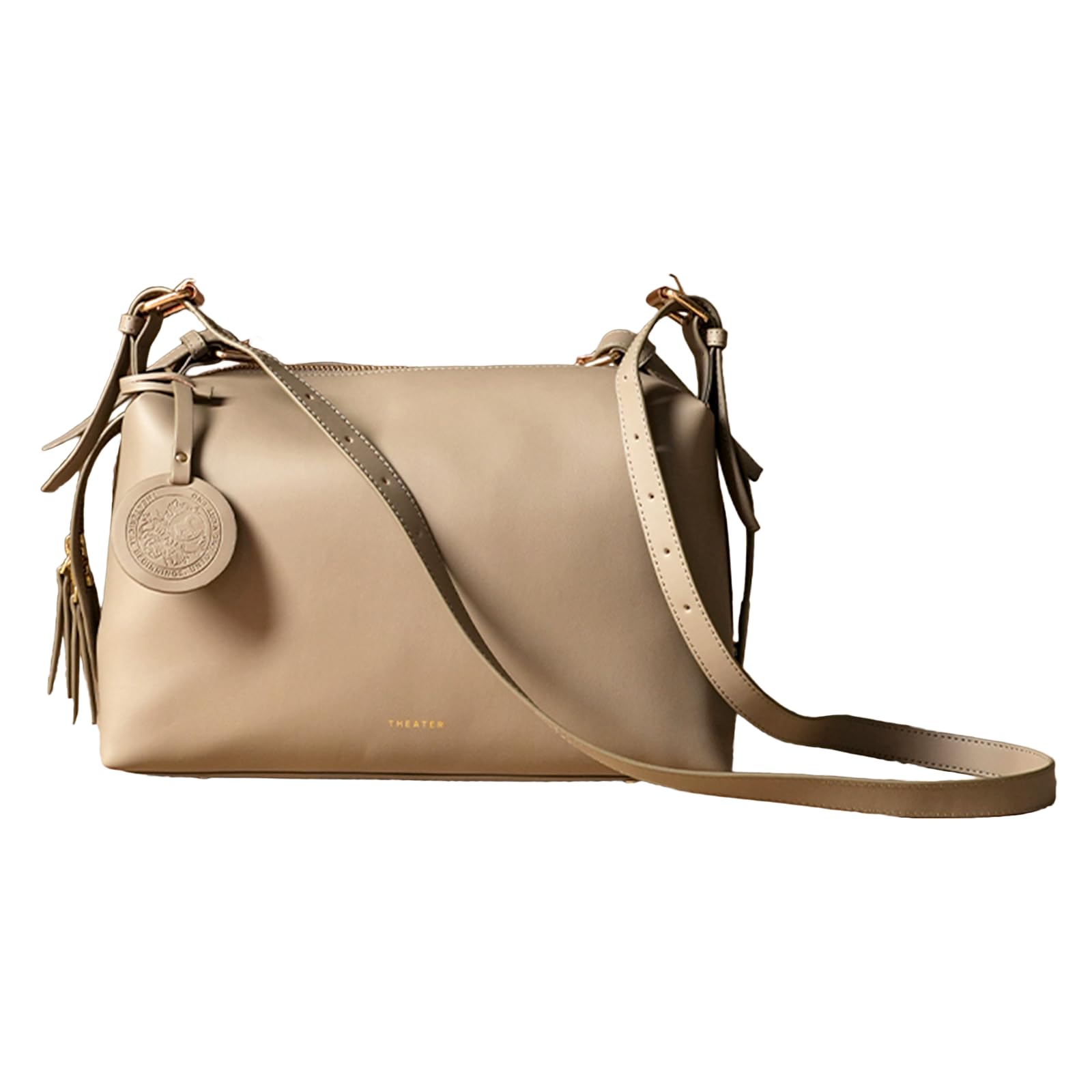 Theater Deux Crossbody Sling Bag for Women | Soft Suede Handbag with Adjustable and Detachable Shoulder Strap | Compact All Day Essential Shoulder Bag for Casual & Work Use
