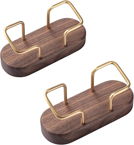 muso wood Tarjetero para escritorio, pantalla creativa de madera para tarjetas de visita para escritorio, soporte de madera para tarjetas de visita