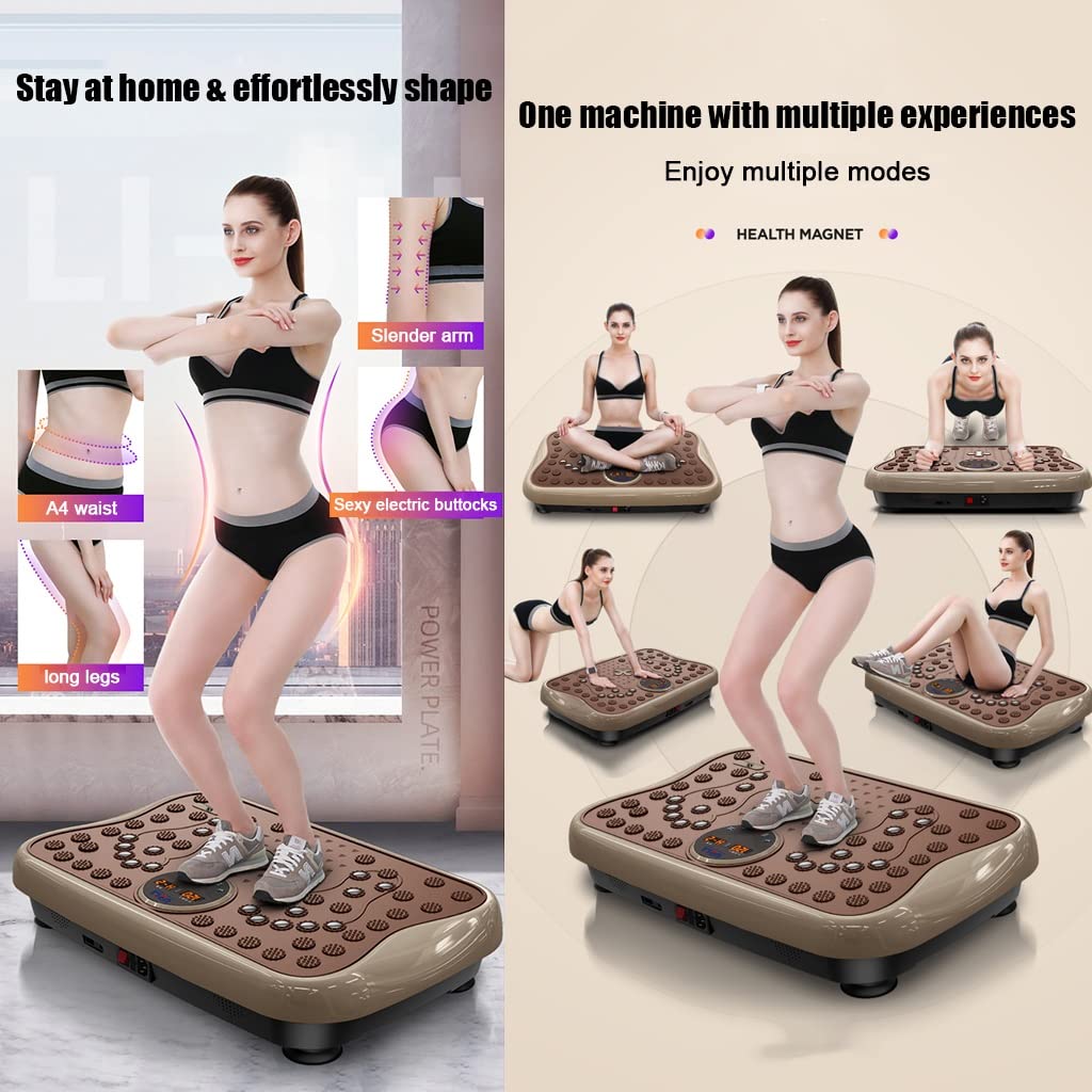 Máquina de Mesa de vibración, masajeador de vibración de Todo el Cuerpo, Cuerpo del Equipo de Fitness doméstico y Entrenador de Equilibrio de Masaje