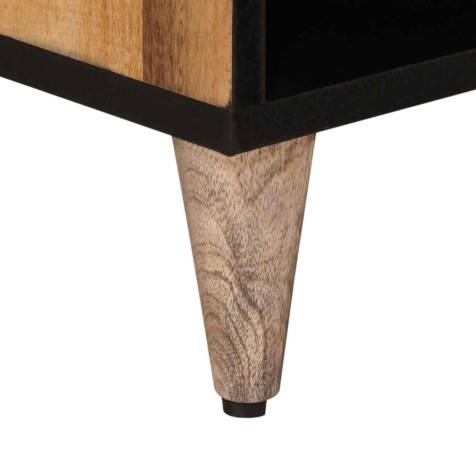 vidaXL Szafka pod telewizor Naturalny 80 x 33 x 46 cm Drewno z mango