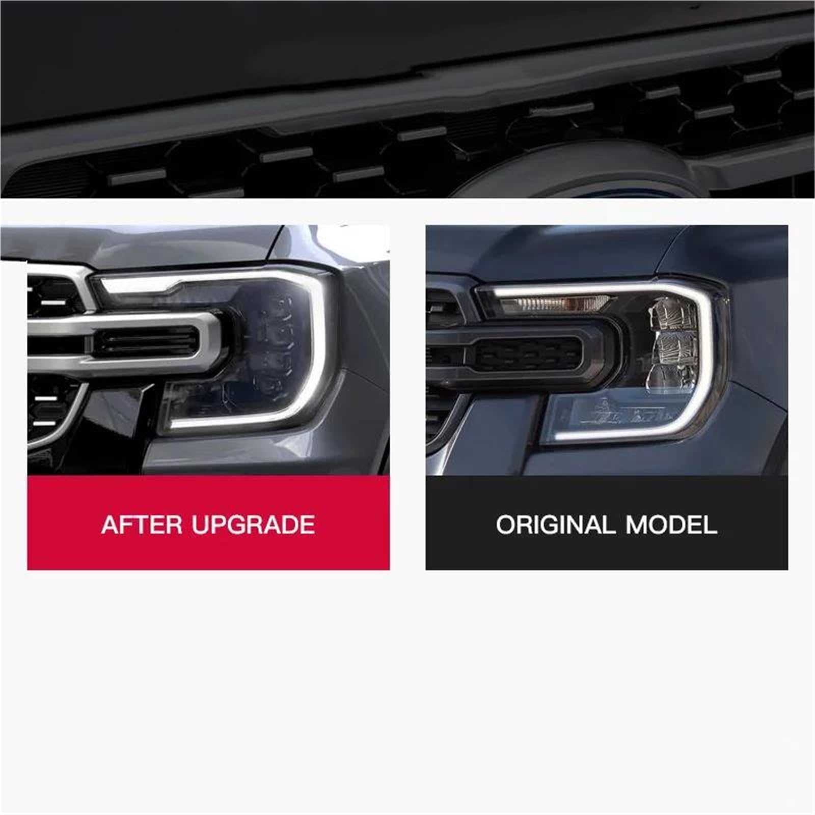 Migliora la sicurezza della guida notturna Gruppo Fari Auto Con Accessori Per Luci Di Marcia Diurna Indicatori Direzione Per Ford Per Ranger T9 2023