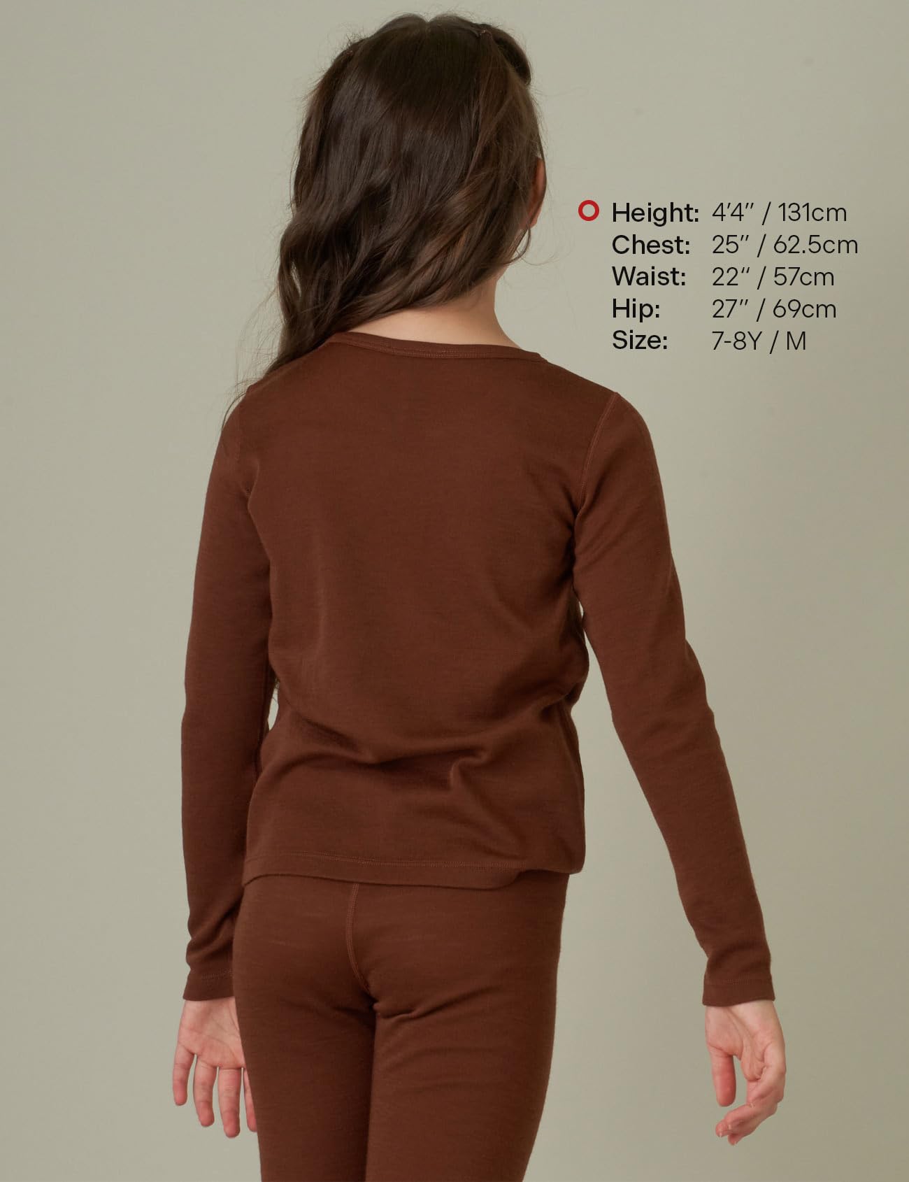 LAPASA 100% Lana Merino Maglia/Calzamaglia Bambini Strato Base Leggings Intimo Termico Pantaloni Canottiera Unisex 5-13 Anni K13 K14