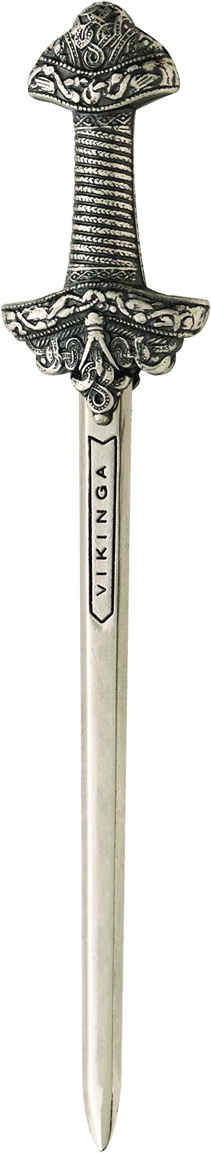 Marto All Metal Miniature Erik The Red Viking Sword Letter Opener Made in Toledo, Spain, Siver, 6 inch