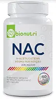 Nac N-Acetilcisteína - 60 cápsulas 500mg - Zero Açúcar - Bionutri