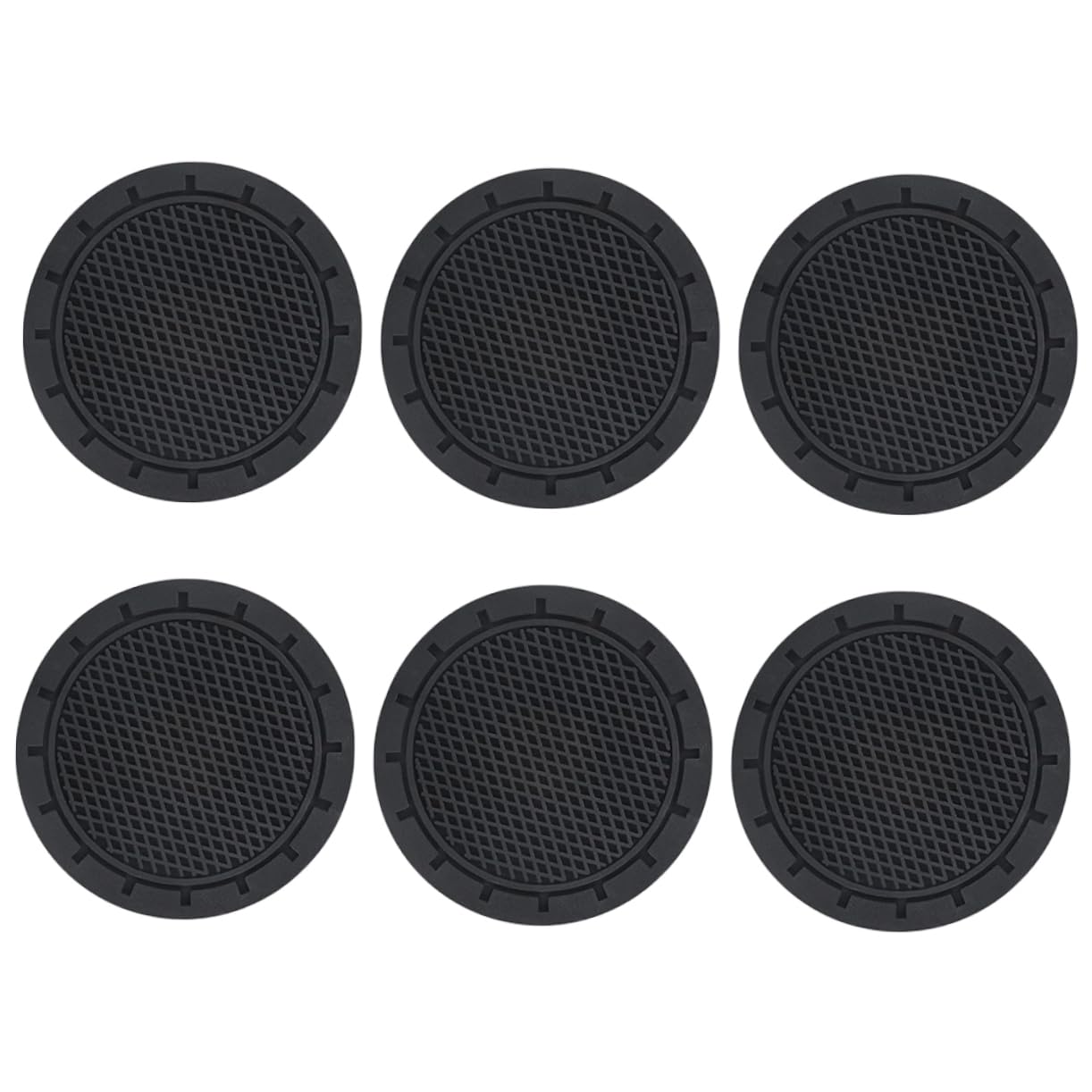 Beatifufu 6-Pack Anti-Slip Cup Coasters -Isolation Shining Cup Coasters for Home Restaurant
