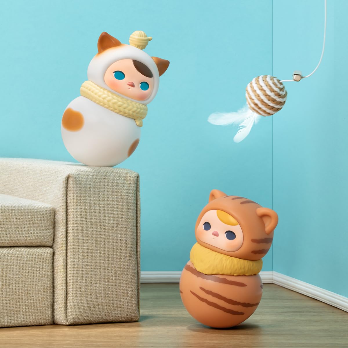 Amazon.co.jp: POP MART PUCKY Roly-Poly Kitty シリーズ 【1ピース