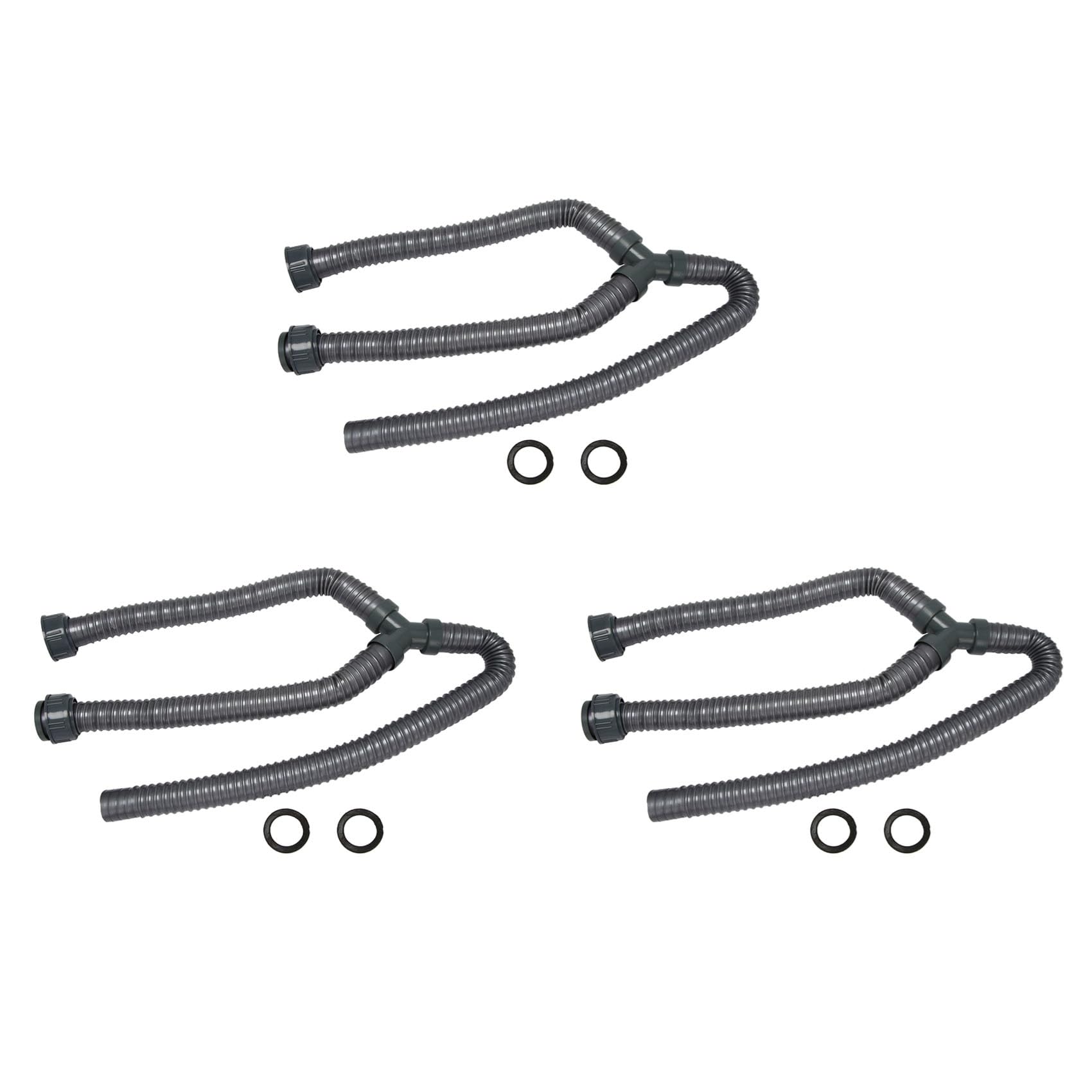 Jnchdghwa Photo Color 3Pcs 3.3Ft Washing Machine Pvc Y Shaped Drain Discharge Hose Washer Pipe Connector