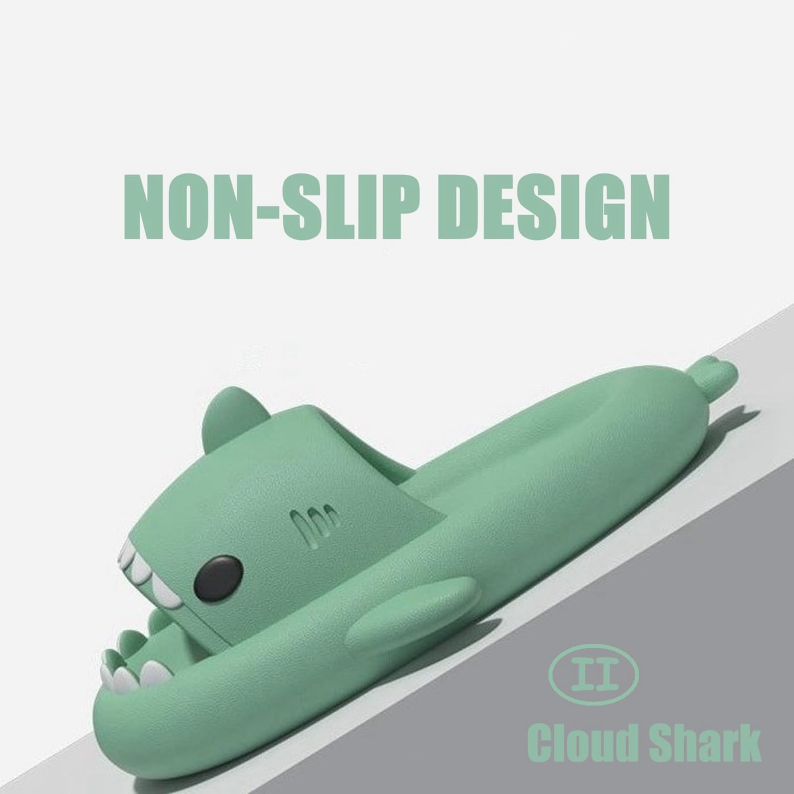 IDEINER Ciabatte Squalo Donna Uomo Nuvola Squali Pantofole Comode Sharky Scarpe Gomma Cloud Shark Slides Slippers Unisex Adulti Taglia EU 36-47