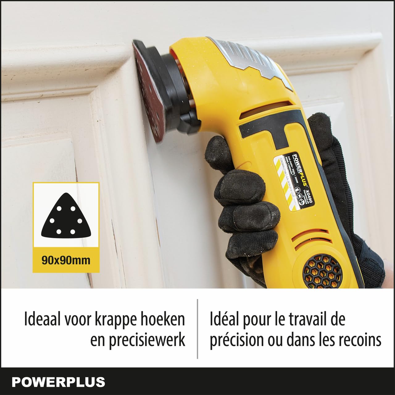 POWERPLUS POWX0490 - Levigatrice triangolare 300 W