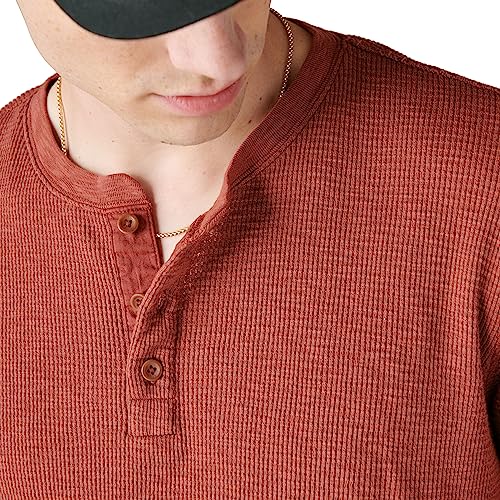 Lucky Brand Men's Garment Dye Thermal Henley4