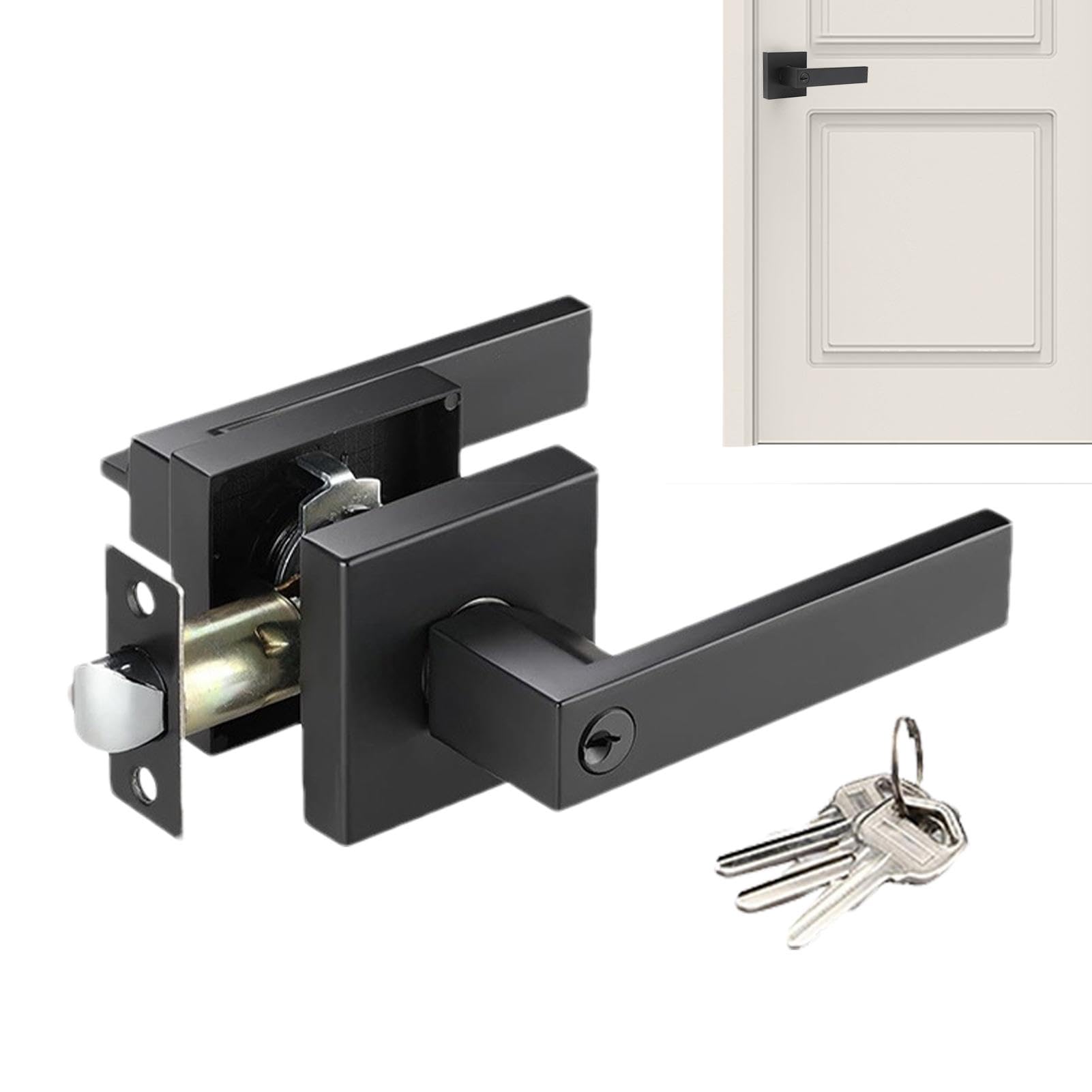 Poignée de porte d'entrée robuste pour sécuriser votre bureau et chambre à clé