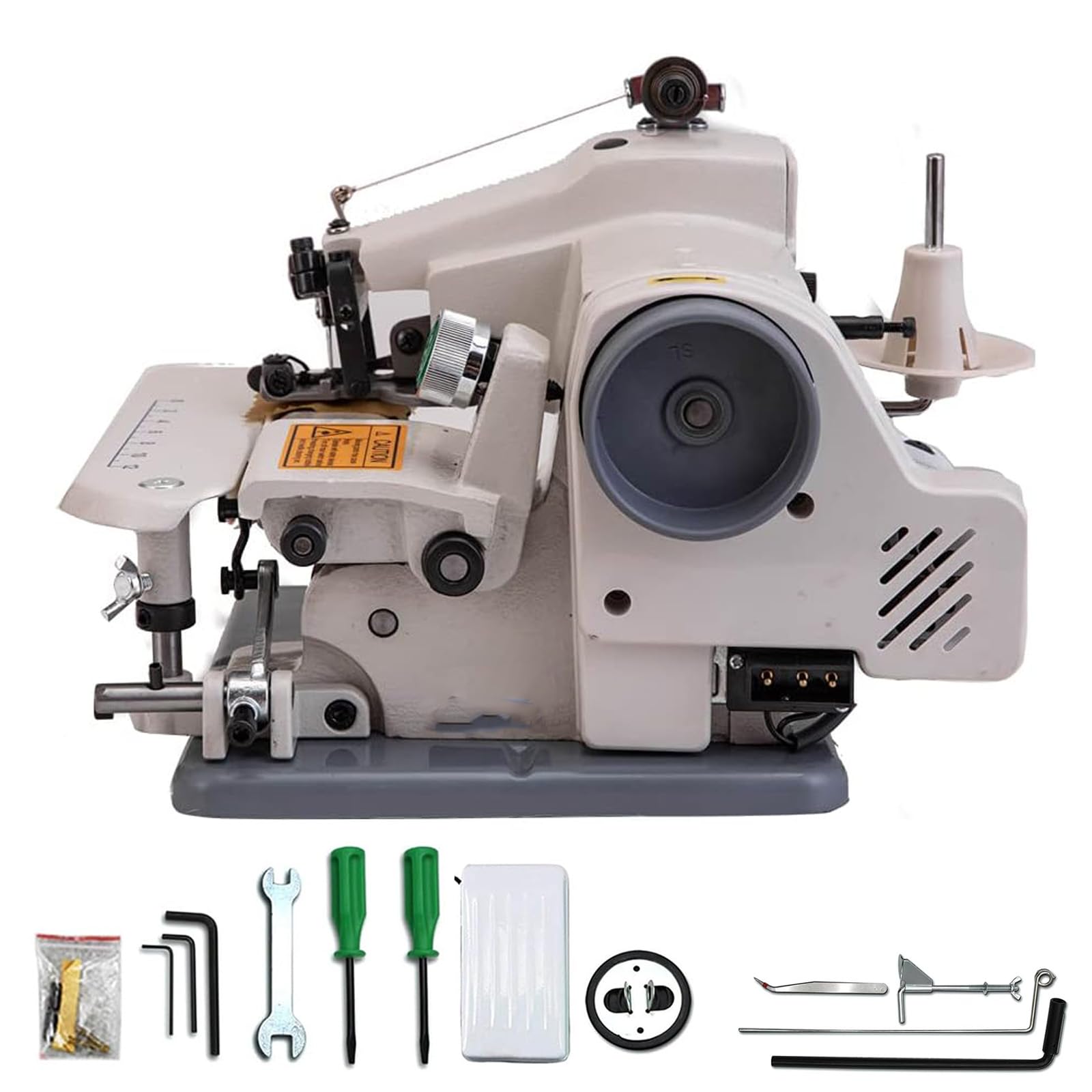 Máquina de dobladillo portátil de punto ciego, velocidad de 1200 rpm, paso de aguja de 3-8 mm, punto de cadena de hilo único con pedal, ideal para proyectos de costura y bordado