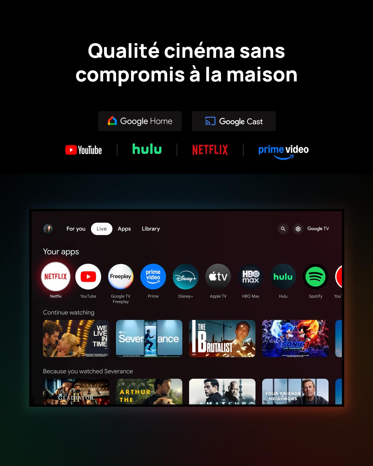 XGIMI Horizon 20 Max 4K Triple Laser + Support Plafond 2026, 5700 ISO lumens, 1ms/240Hz Gaming VRR, Google TV Netflix, IMAX Enhanced Dolby Vision, Kit Home Cinéma