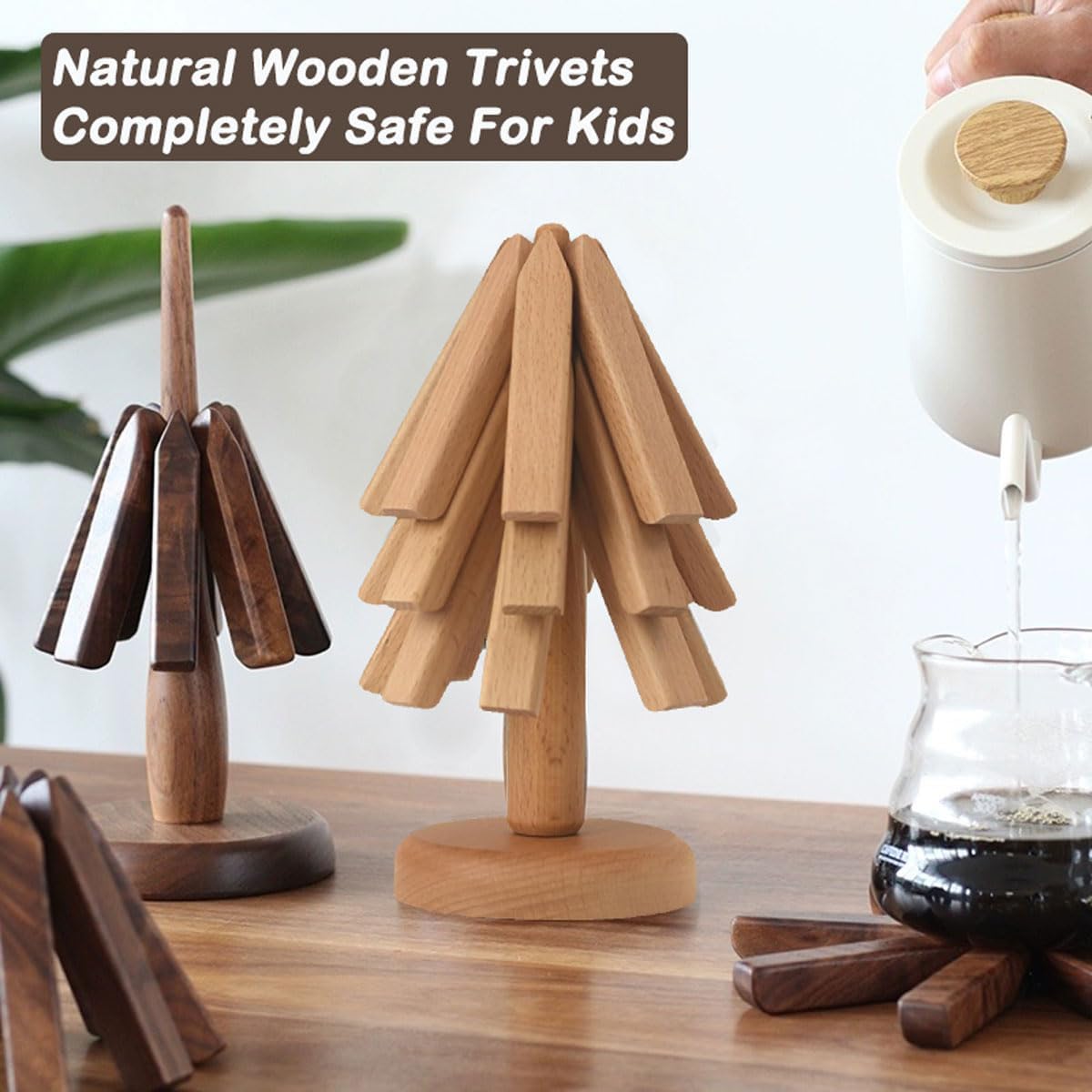 4 pièces dessous de plat en bois pour plats chauds pliant en forme d'arbre supports de tapis de Table en noyer noir ensemble de tampons isolés thermiquement sous-verres pour Pots 15 4 pièces dessous de plat en bois pour plats chauds pliant en forme d'arbre supports de tapis de Table en noyer noir ensemble de tampons isolés thermiquement sous-verres pour Pots 15