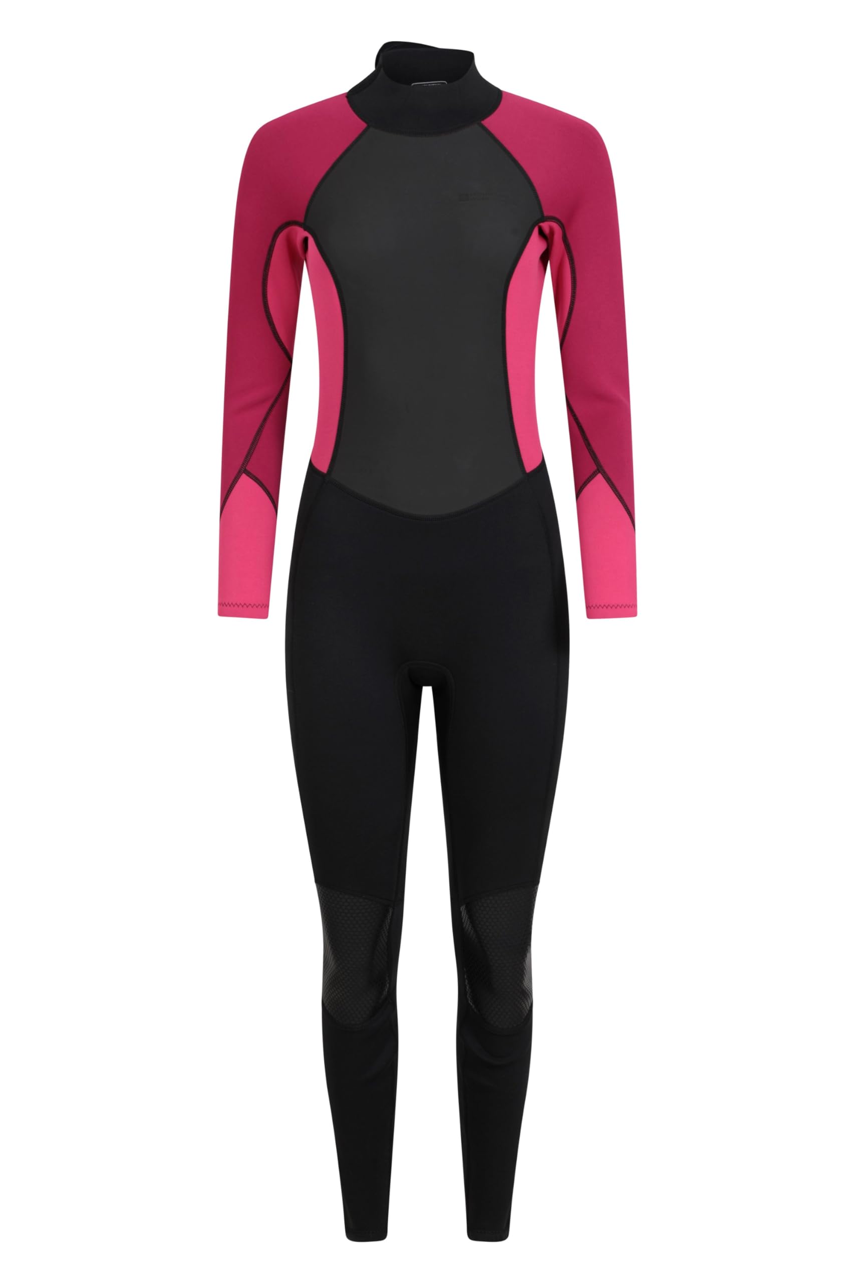 Mountain Warehouse Womens Full Wetsuit – 2.5mm Thickness, UPF 50+, Contour Fit, Adjustable Neck Swimming Wet Suit, Retains Body Heat - One Piece - Spring Summer Dark Pink Women's Size 24-26