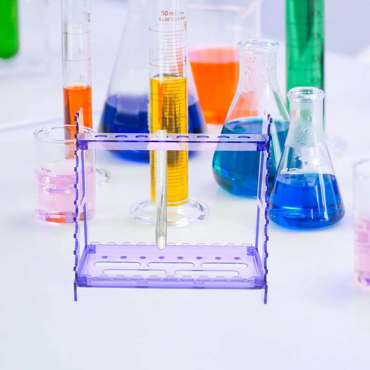 iplusmile Pipettenhalter T-Form 9.53 x 8.66 x 4.37 Zoll Abnehmbar für Übersichtliche Organisation & Schnellen Pipettenwechsel – for Labor, Wissenschaftliche Experimente, Studium