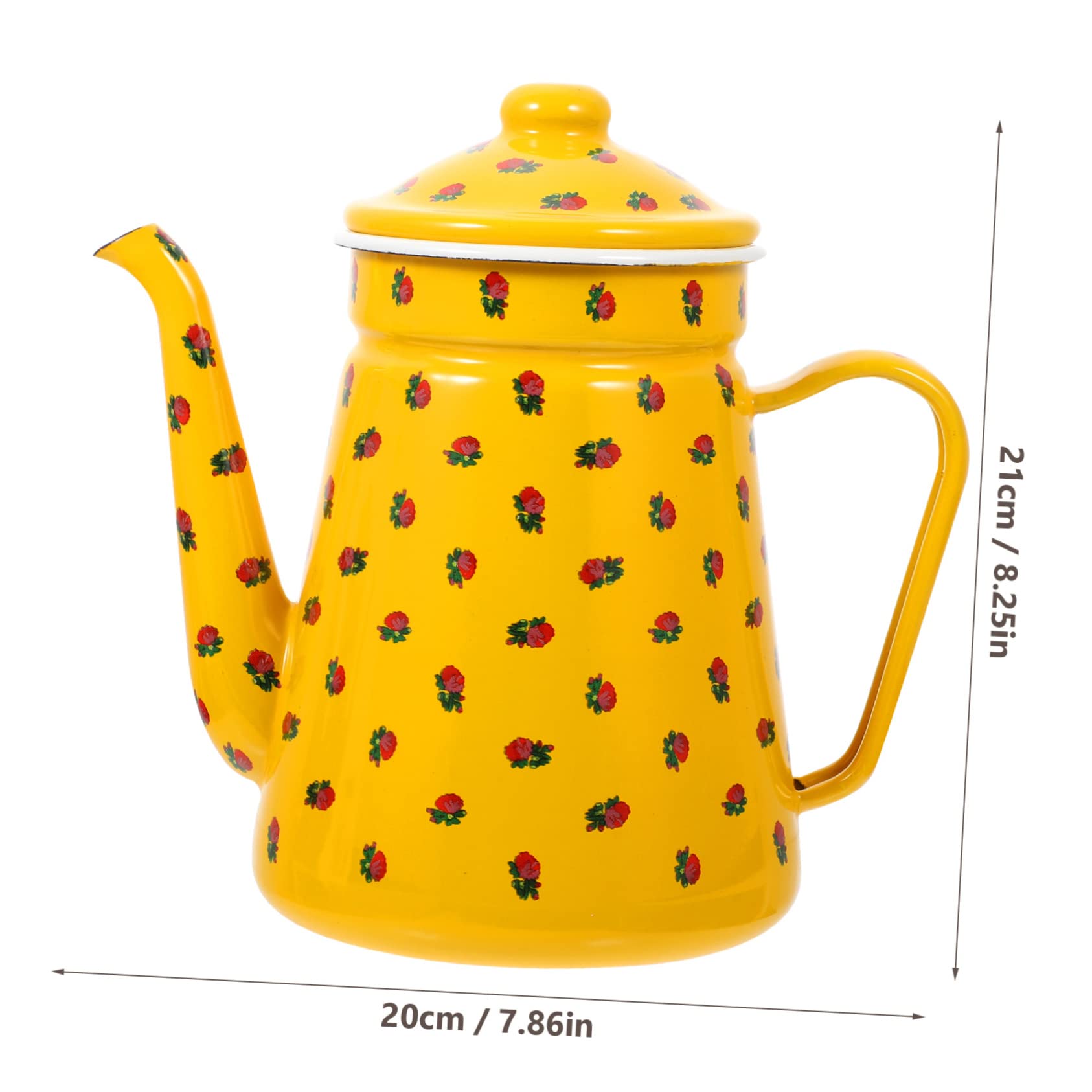 Alipis Enamel Tea Kettle Tea Pot Water Storage Kettle Enamel Water Pot Teapot for Campfire