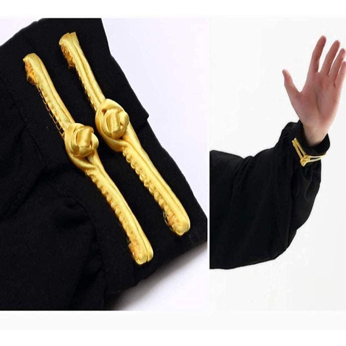 Ubrania Tai Chi Chiński tradycyjny strój Kung Fu Sztuki walki Tai Chi Kostiumy Długi rękaw Ubrania treningowe Tai Chi (czarny 3XL) (czarny L)