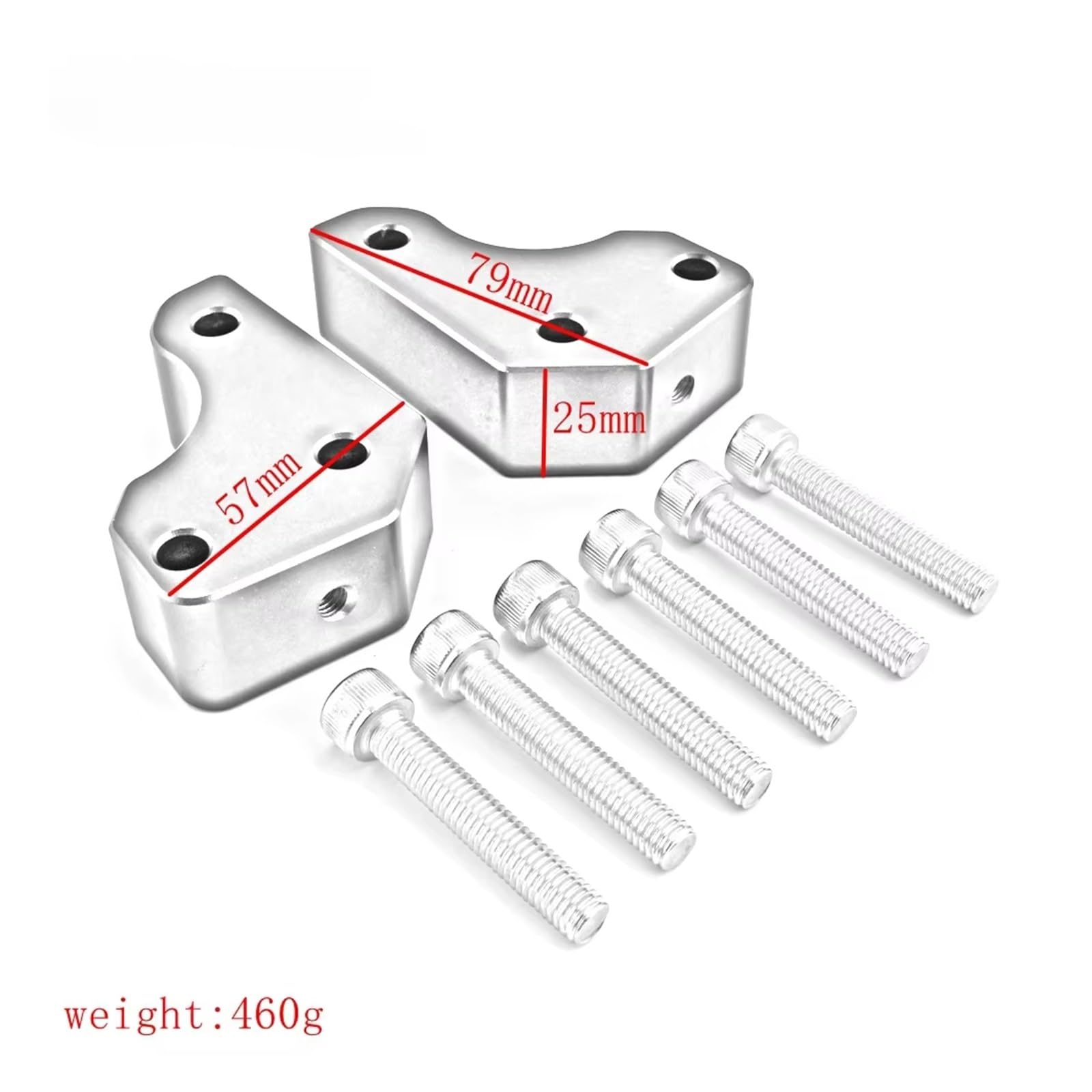 Adaptador De Clip Para Manillar Elevador Motocicleta Para Concours 1400 GTR1400 2008 2009 2010 2011 2012 2013 2014 2015 2016-2019 Alzas Manillar Moto(Titanio)