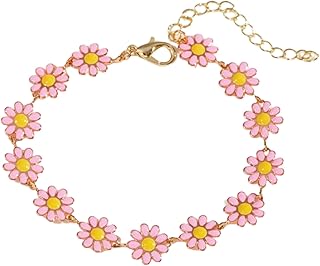 Pulsera linda y colorida para mujer, pulseras delicadas con cadena ajustable, joyas delicadas para ella Pulseras de Plata