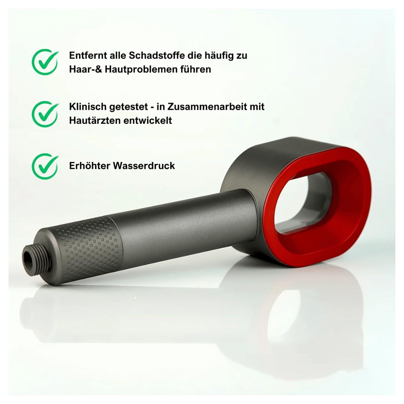 Cabezal de filtro de ducha de alta presión 3 en 1, elimina el cloro del agua dura, metales pesados e impurezas, incluye accesorios para duchas limpias y refrescantes, garabatos