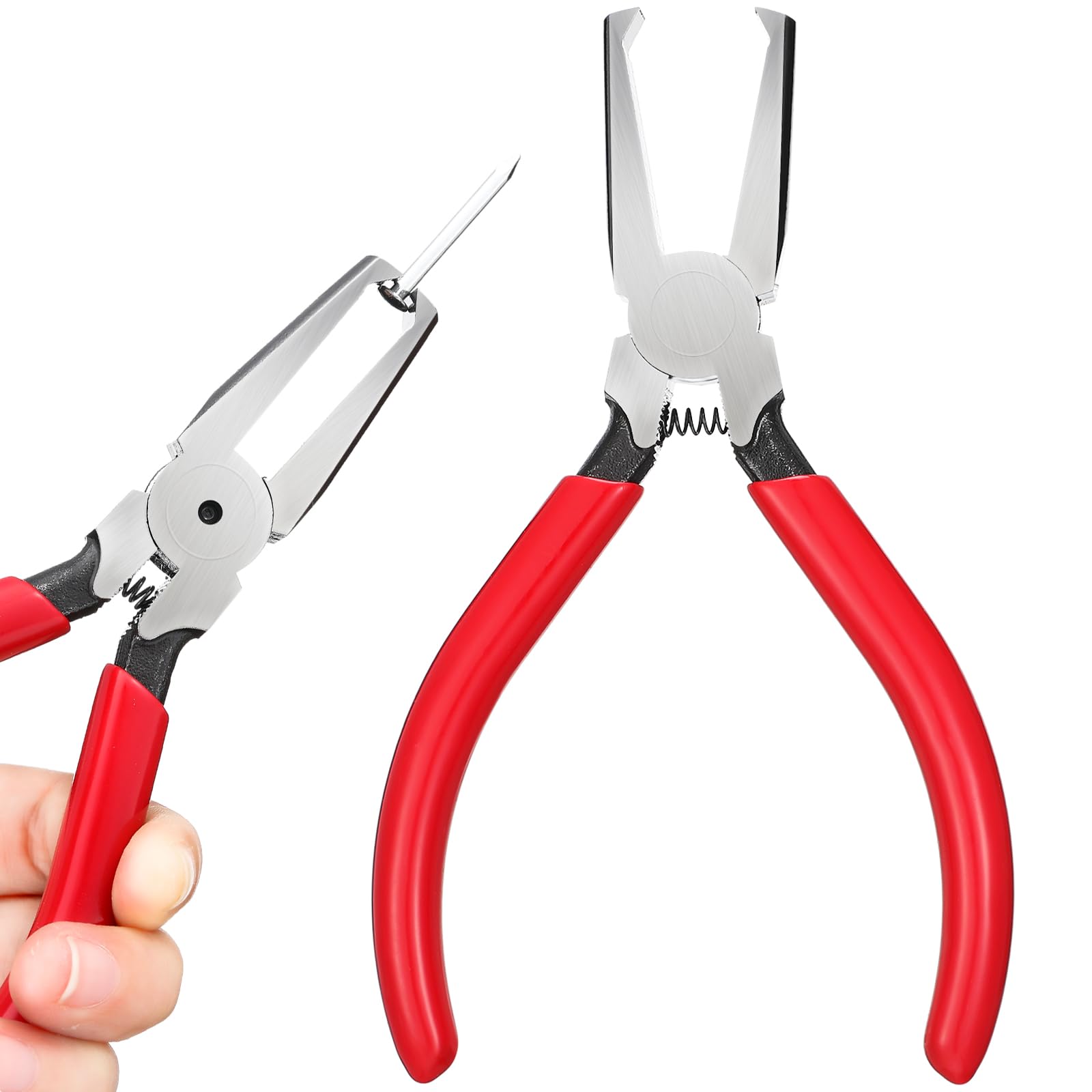 Leriton Pinewood Car Axle Pliers Derby Car Axle Pliers Kit Flat Head Top Cutting Pliers Pine Axle Extraction Pliers Tool Metal Sharp Card Slot Essentials for Car Derby Racing Nails