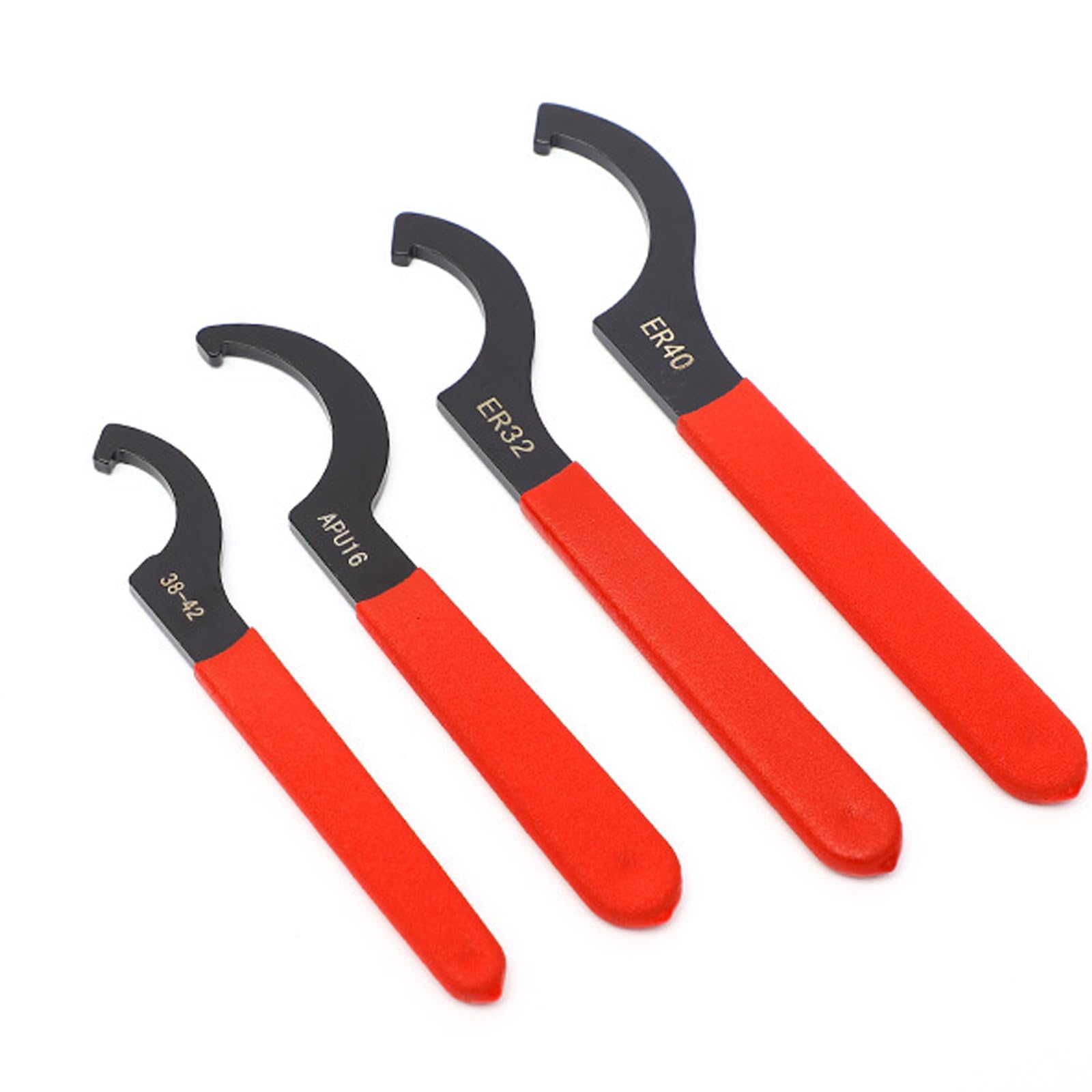 Vokowin 4pcs Coil Over Wrench Shock Spanner Adjustable C Shape Wrenches Tool Fits Most Coilovers Shocks (K412-4) - Image 4