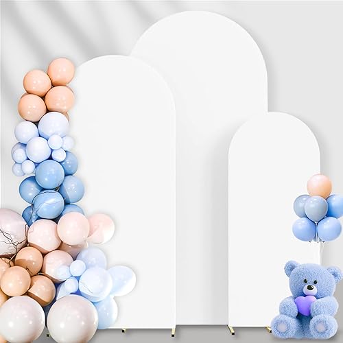 Miniatura 1 de Cubierta de telón de fondo de arco de elastano para boda de 6 pies, 5 pies y 4 pies cubierta de fondo elástica con arco de Chiara para boda, fiesta,