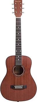 Amazon.co.jp: AntiqueNoel ミニ アコースティックギター マホガニー