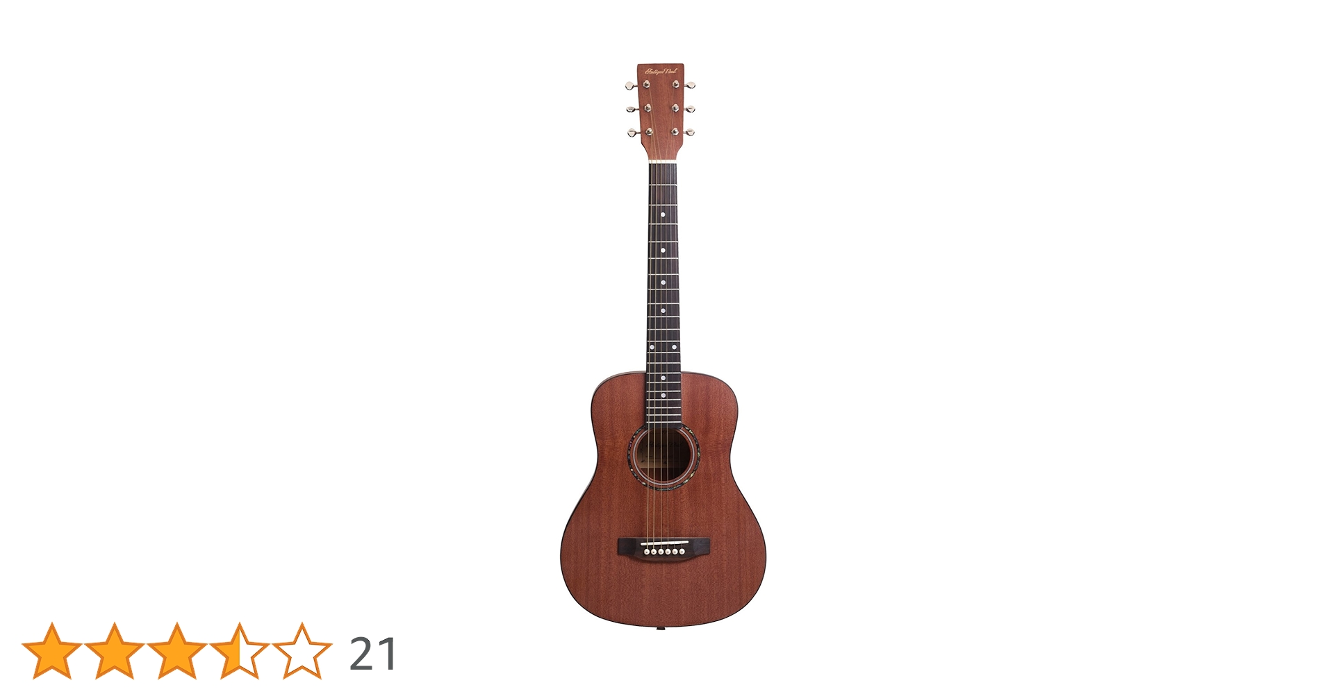 Amazon.co.jp: AntiqueNoel ミニ アコースティックギター マホガニー