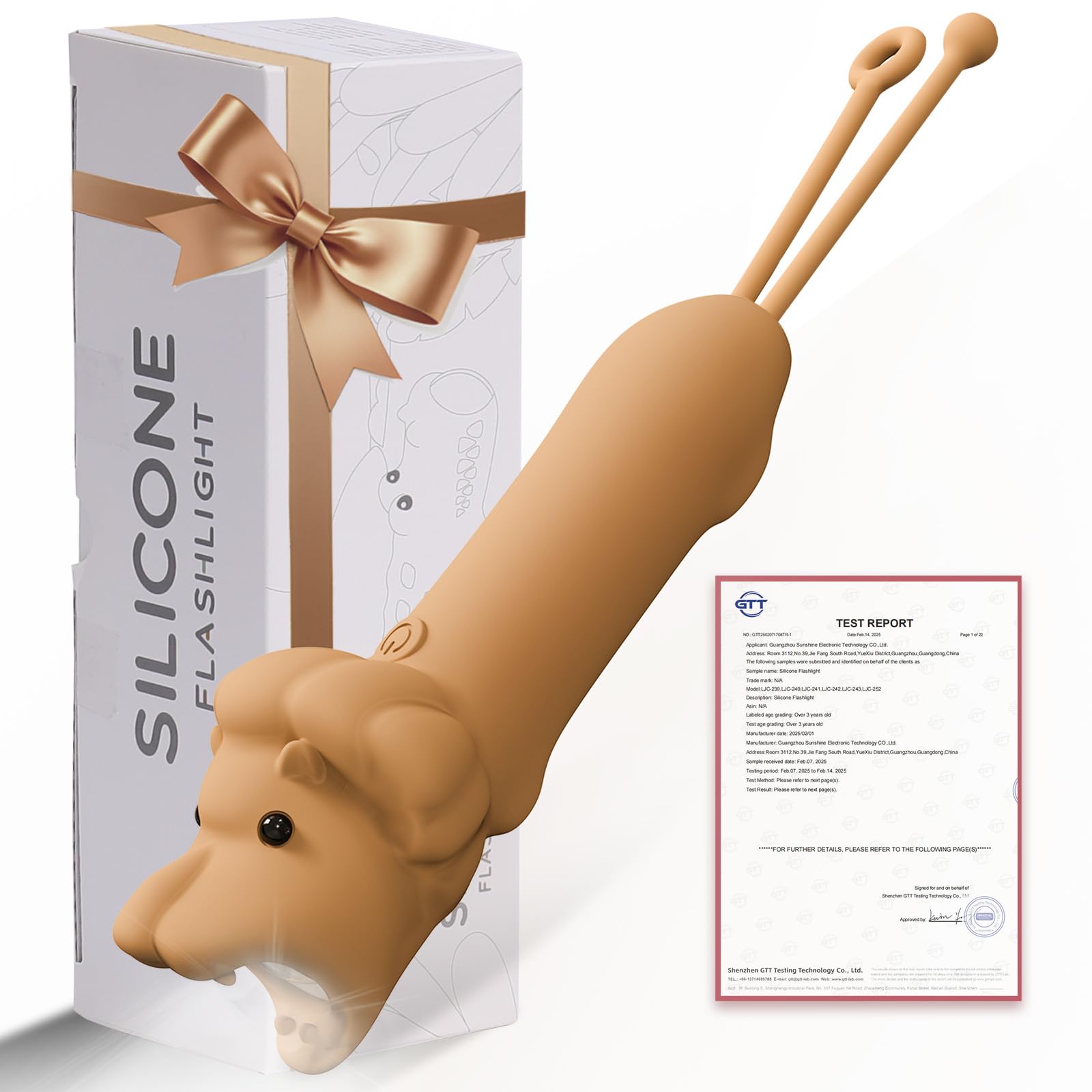 LOVERUIS Aufladbar Taschenlampe Kinder Silizium, Dimmbar Kindertaschenlampe, Stroboskop-Taschenlampe, Wiederaufladbare Geschenk für Kinder ab 3 Jahren