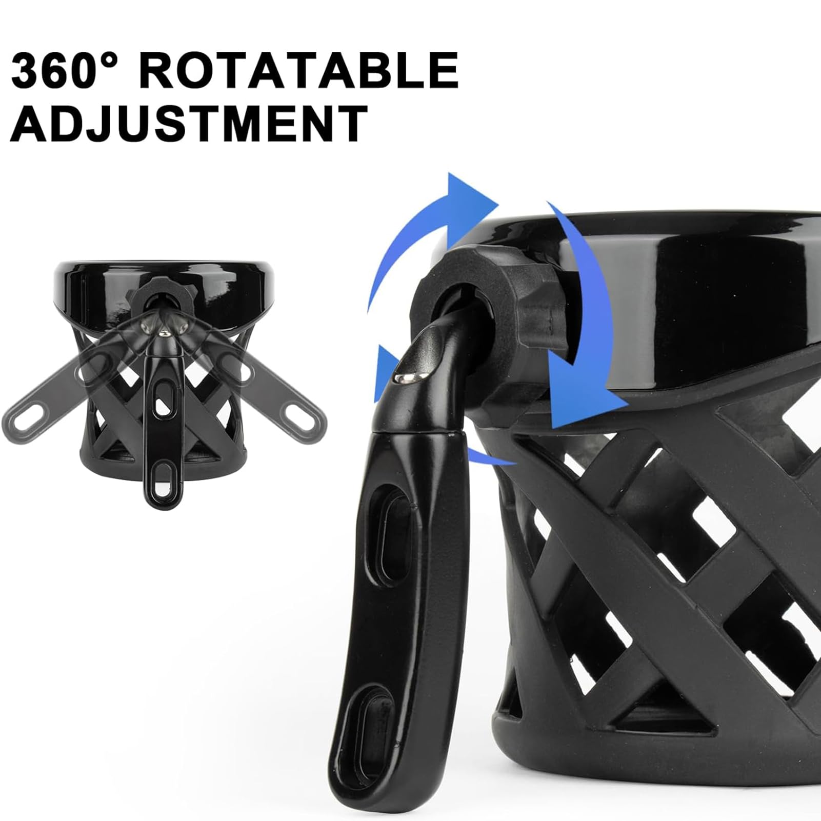 Portabevande Da Manubrio Per Moto, Universale, In Alluminio E Gomma, Per Honda Goldwing GL1800 (2001-2021) E F6B (2013-2021) - 2