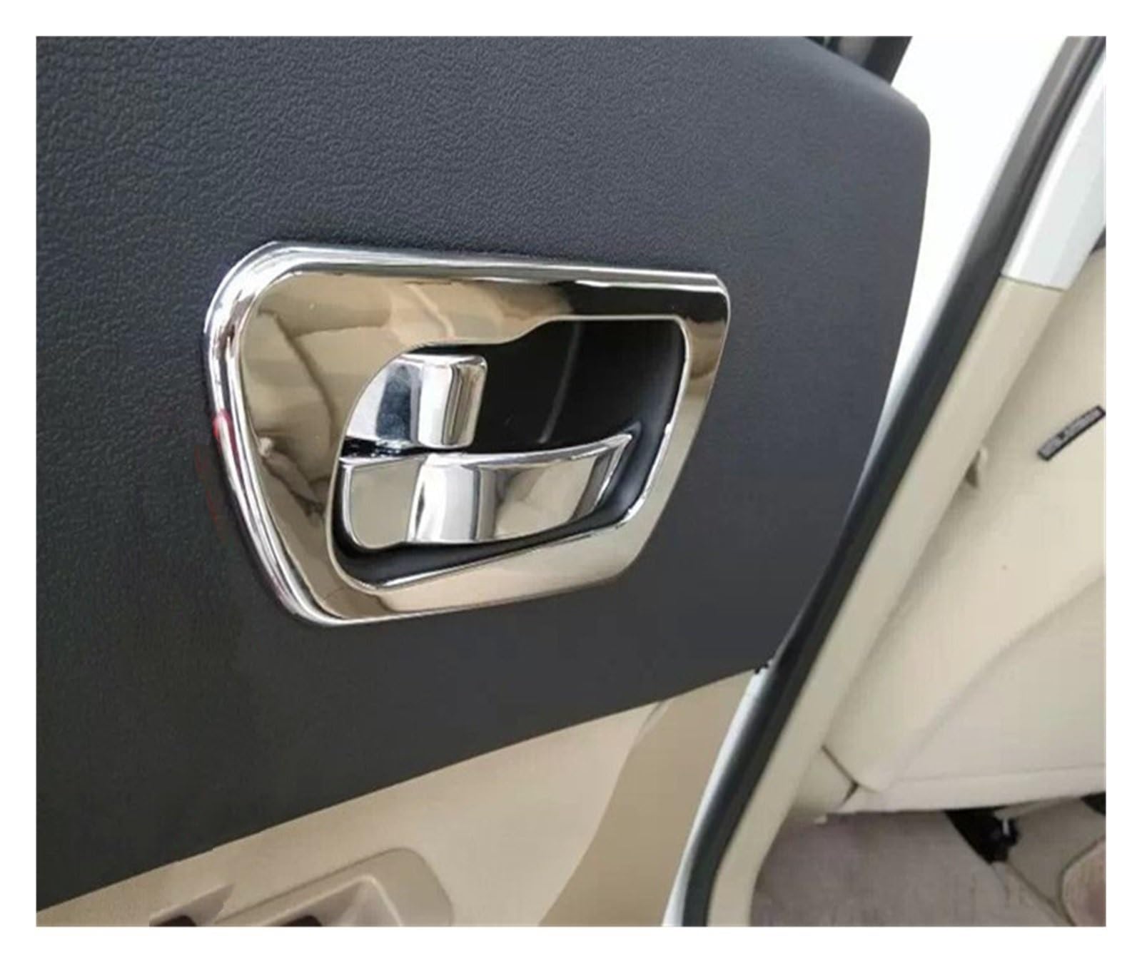 Maniglia Portiera Esterna per Nissan per Qashqai J10 2007-2013 2012 2011 2010 2009 2008 Nero Lucido Chrome Car Door Handle Cover Adesivi Styling Accessori Maniglie Esterne Porte (Misurare : Black 0 b