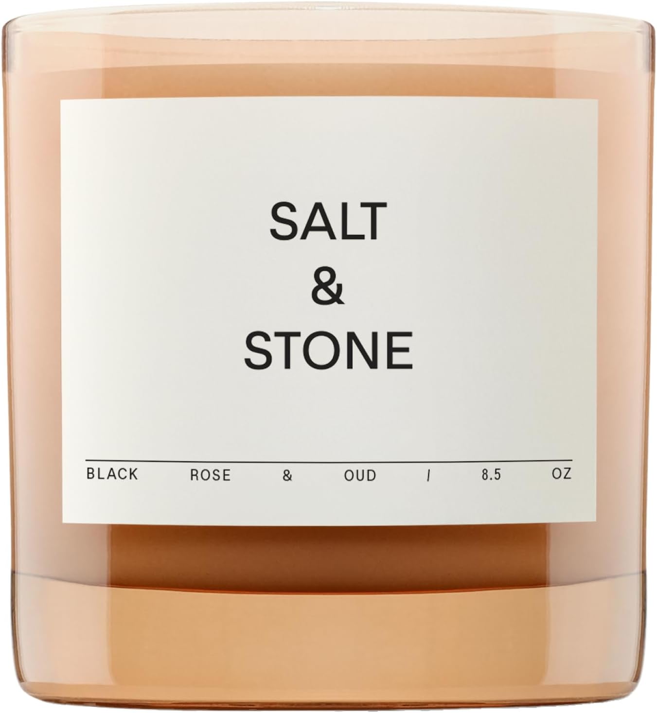 Scented Candle | Hand-Poured, Aromatic & Fragrant | Made with Natural Coconut & Soy Blend Wax | 100% Cotton Wick | Long-Lasting 50 Hour Burn Time (8.5 oz) (Black Rose & Vetiver)
