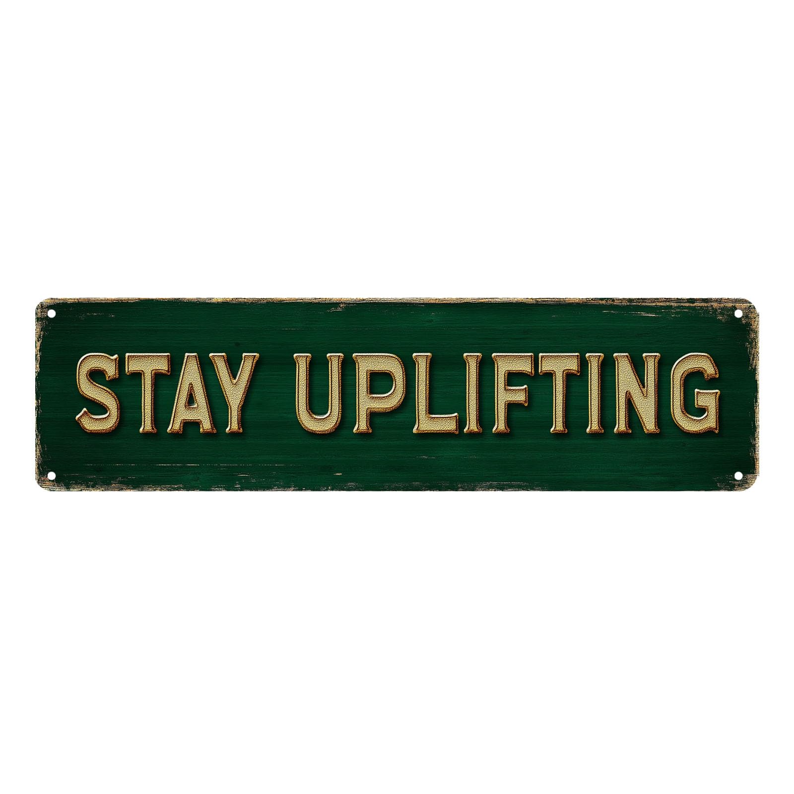 Street Sign Bar Sign Bar Gifts Vintage Metal Wall Decor Sign"STAY UPLIFTING" Funny Man Cave Decor Accessories for Home, Bar, Bathroom, Bedroom Retro Tin Signs for Outdoor 4 X 16 inches