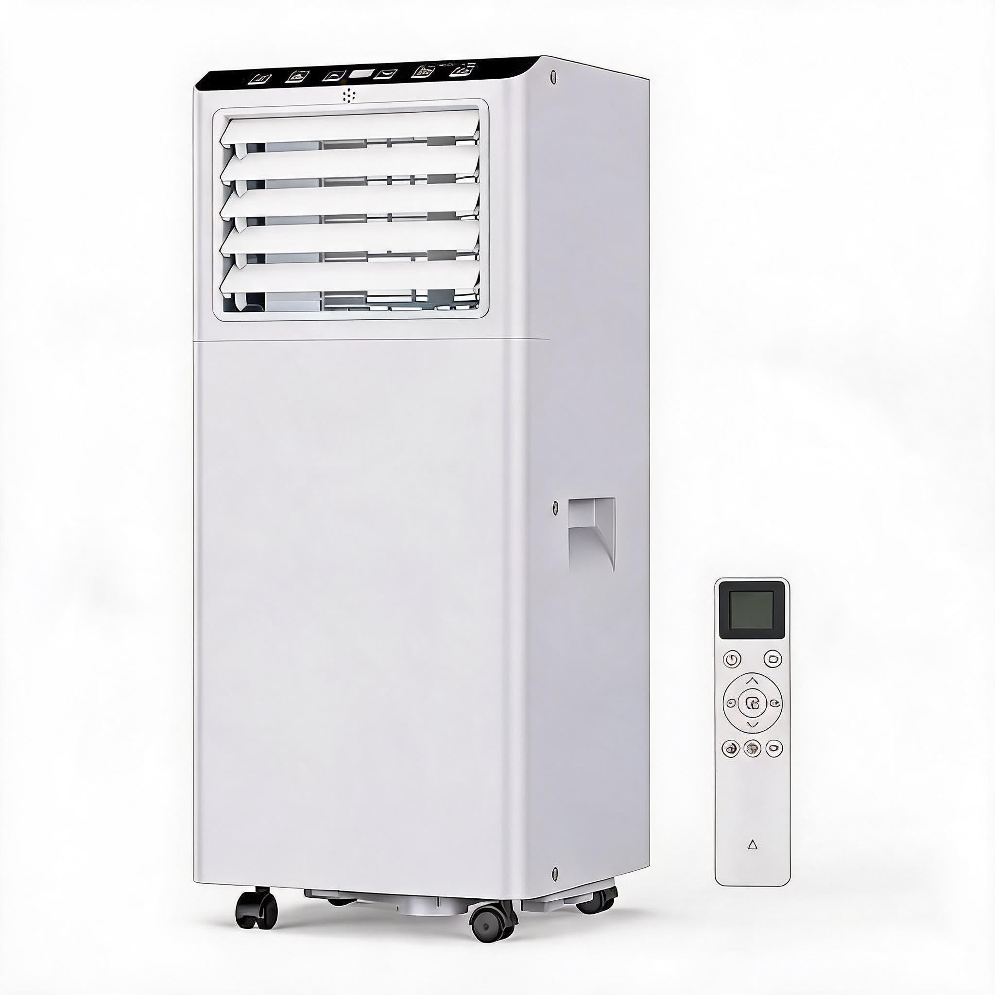Aptliton Portable Air Conditioner 9000 BTU, Mobile Air Conditioning Unit, Quiet <55dB Aircon with Cool Fan Dehumidifier & Sleep Mode, for Room Up to 30 M², R290 Refrigerant, 24H Timer Remote