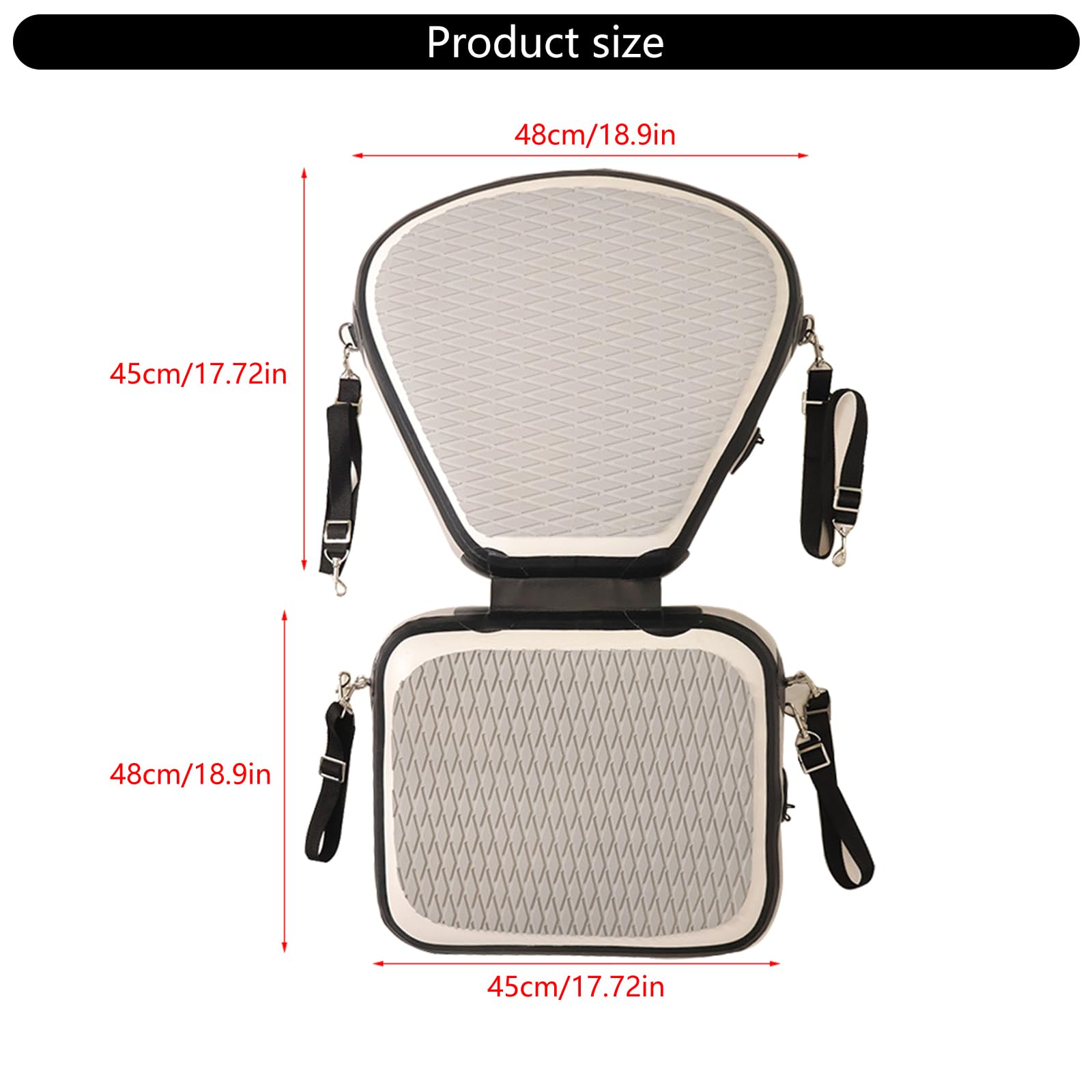 Aufblasbarer Kajaks-Sitz mit Rückenlehne, verstellbarer Gurt, Kanus, Rückenlehne, universal, Paddelboard-Sitz