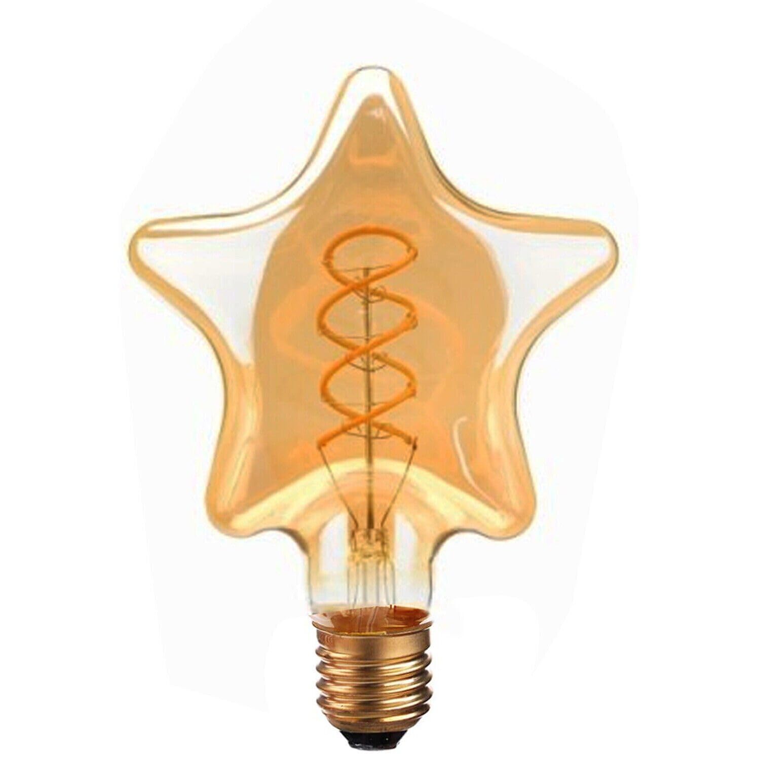 Vintage LED Decorative E27 Star 4W (Equivalent 40W) Non Dimmable Bulb — image 1