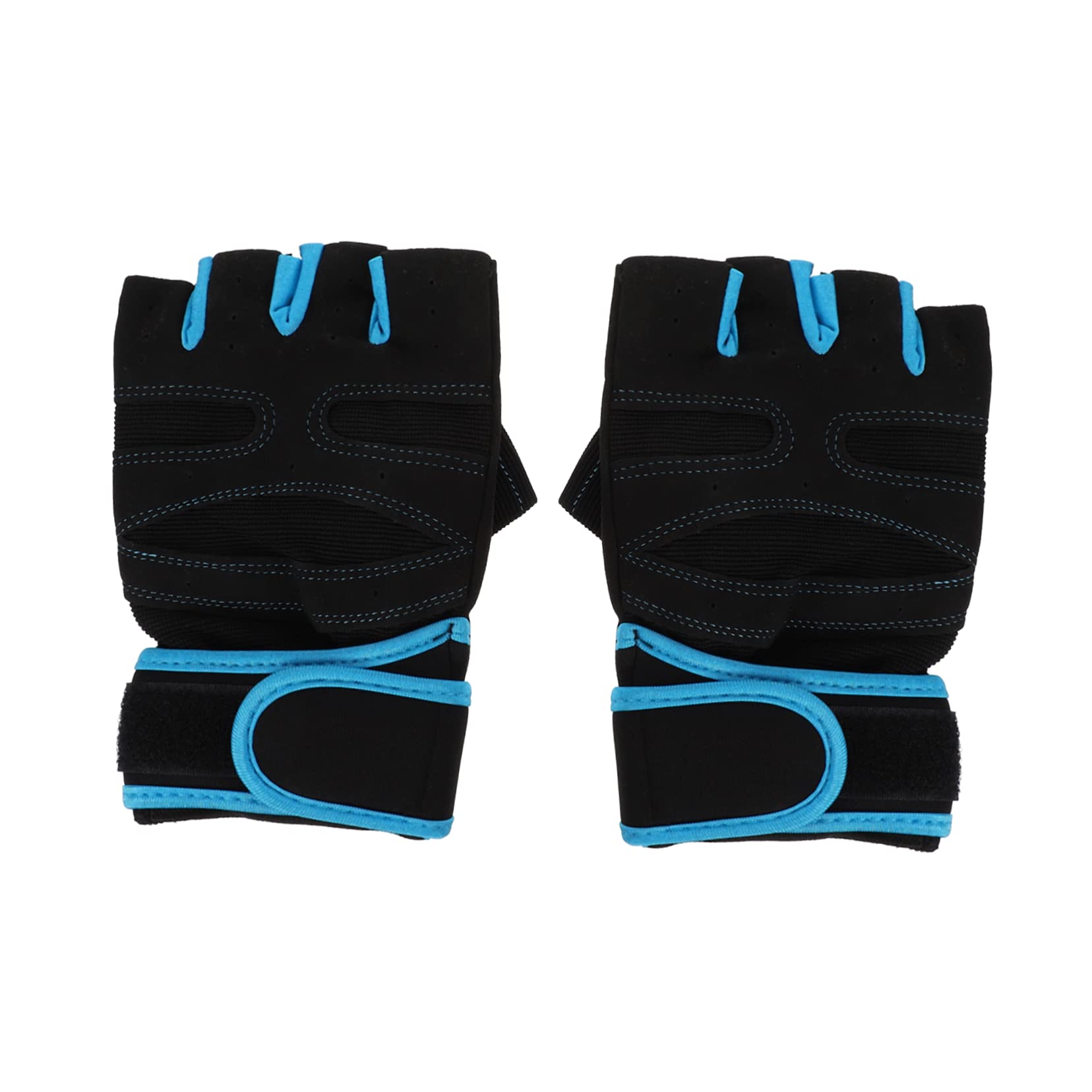 FRCOLOR 1Pair Breathable Cycling Gloves Skid Sports Gloves for Gym Outdoor Activities Comfortable Half Finger Design Durable Wear Resistant for Weightlifting Bike Riding