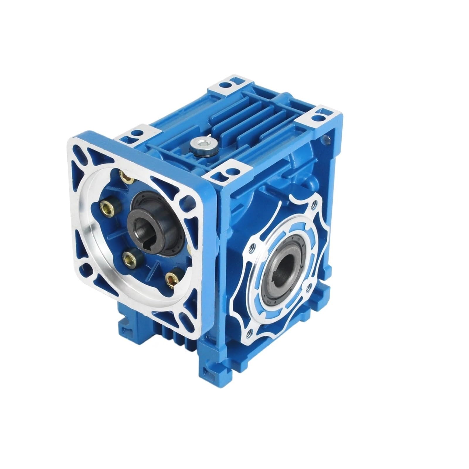 Riduttore NMRV040 quadrato a vite per motore Nema24 Nema34 | Scatola riduttore con alloggiamento in alluminio e rapporti da 5:1 a 100:1 per motore passo-passo(Ratio 100-1,For Nema 24)