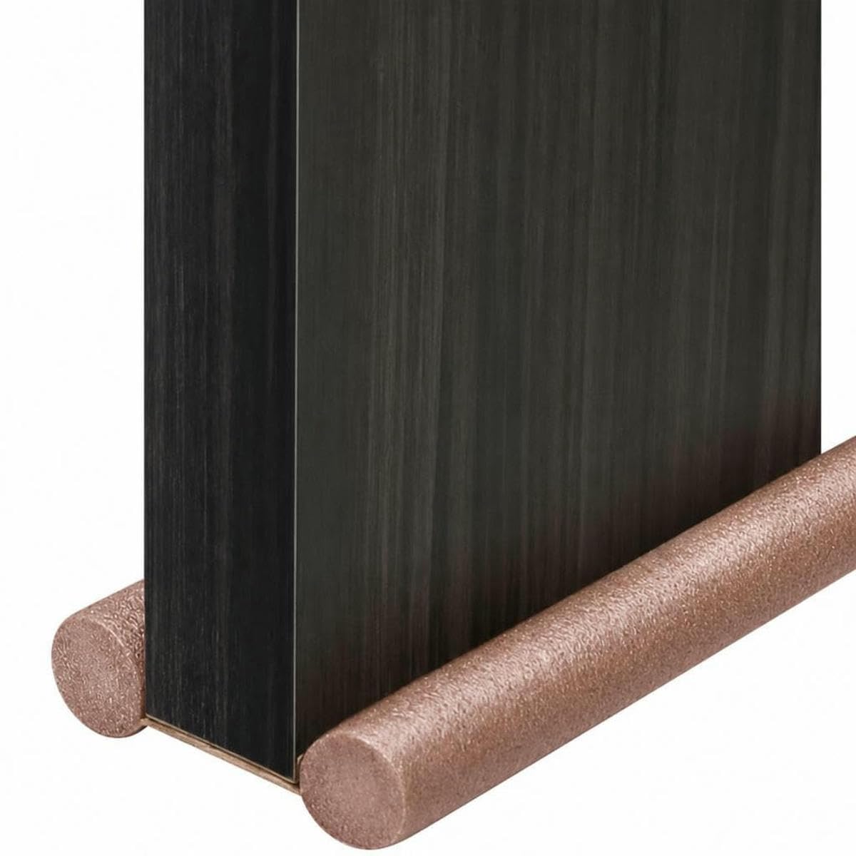 Tbskuy 2Pcs Brown Adjustable Door Draft Stopper Seal Strip Bottom Weather Stripping For Door And Windproof Soundproof Dustproof Waterproof-7.5Mm