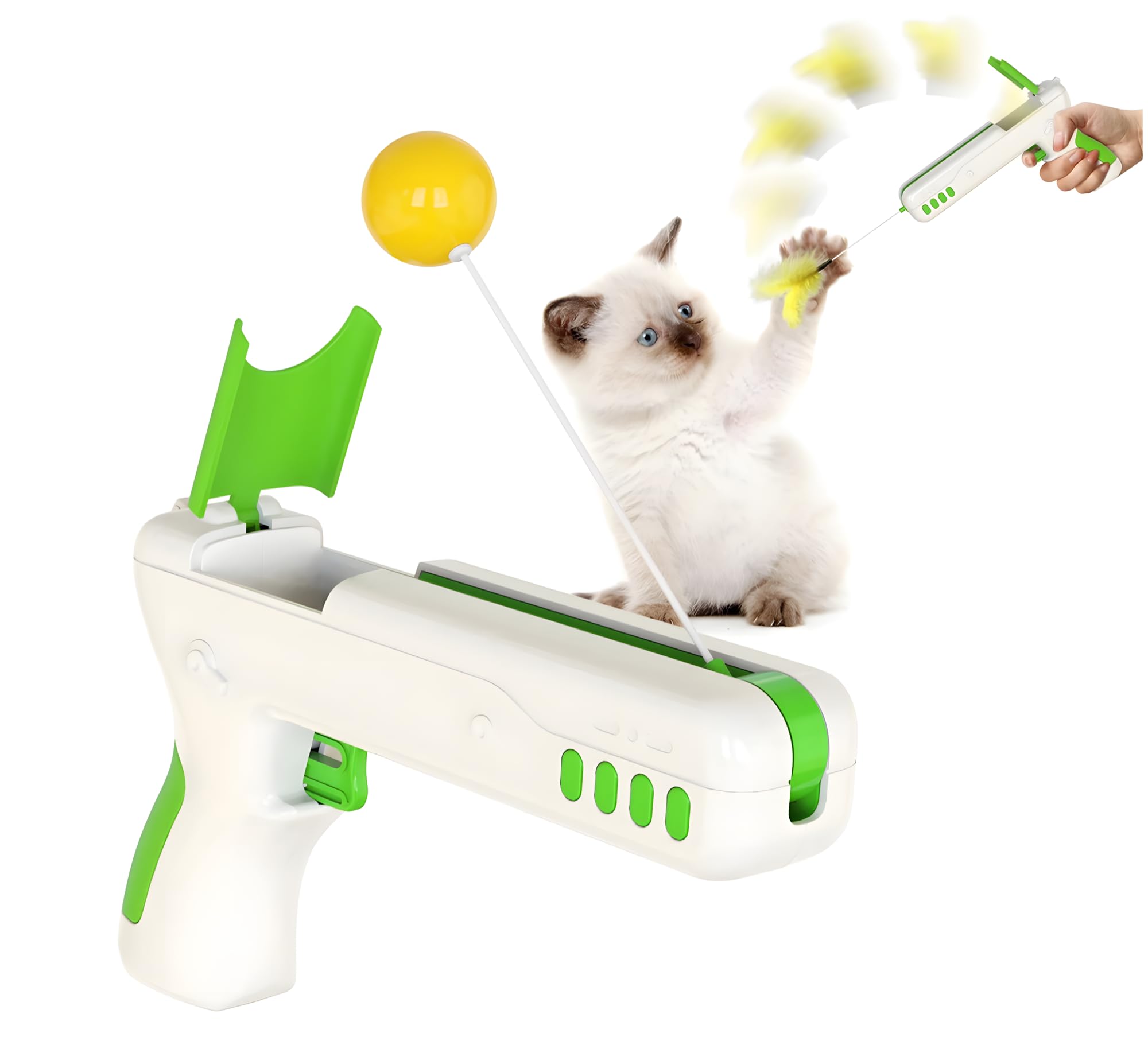 PawLites Puzzle Interactive Cat Toy for Indoor, Rebound Interactive Cat Teaser Gun, Plush Interactive Cat Stuff, The Latest Updated Pet Toy, A New Way to Exercise for Cats. (B0CQTFXP3R) Amazon Price History, Amazon Price Tracker