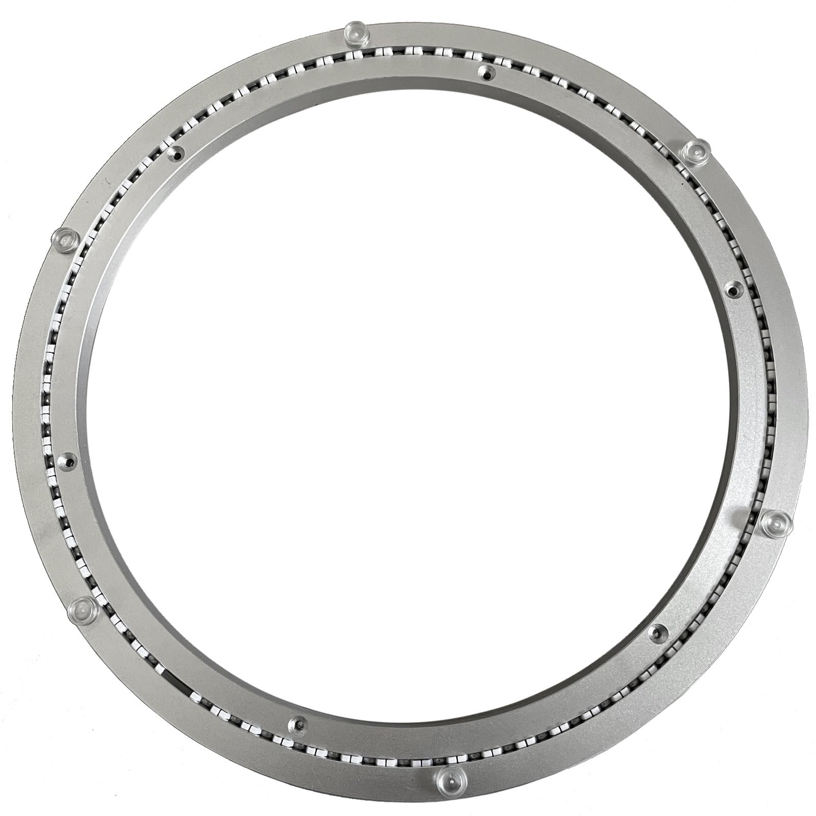 Cvhfhjtg One Color Lazy Susan, Aluminum Lazy Susan Bearing Silver Multiple Sizes(18 Inches (450Mm))