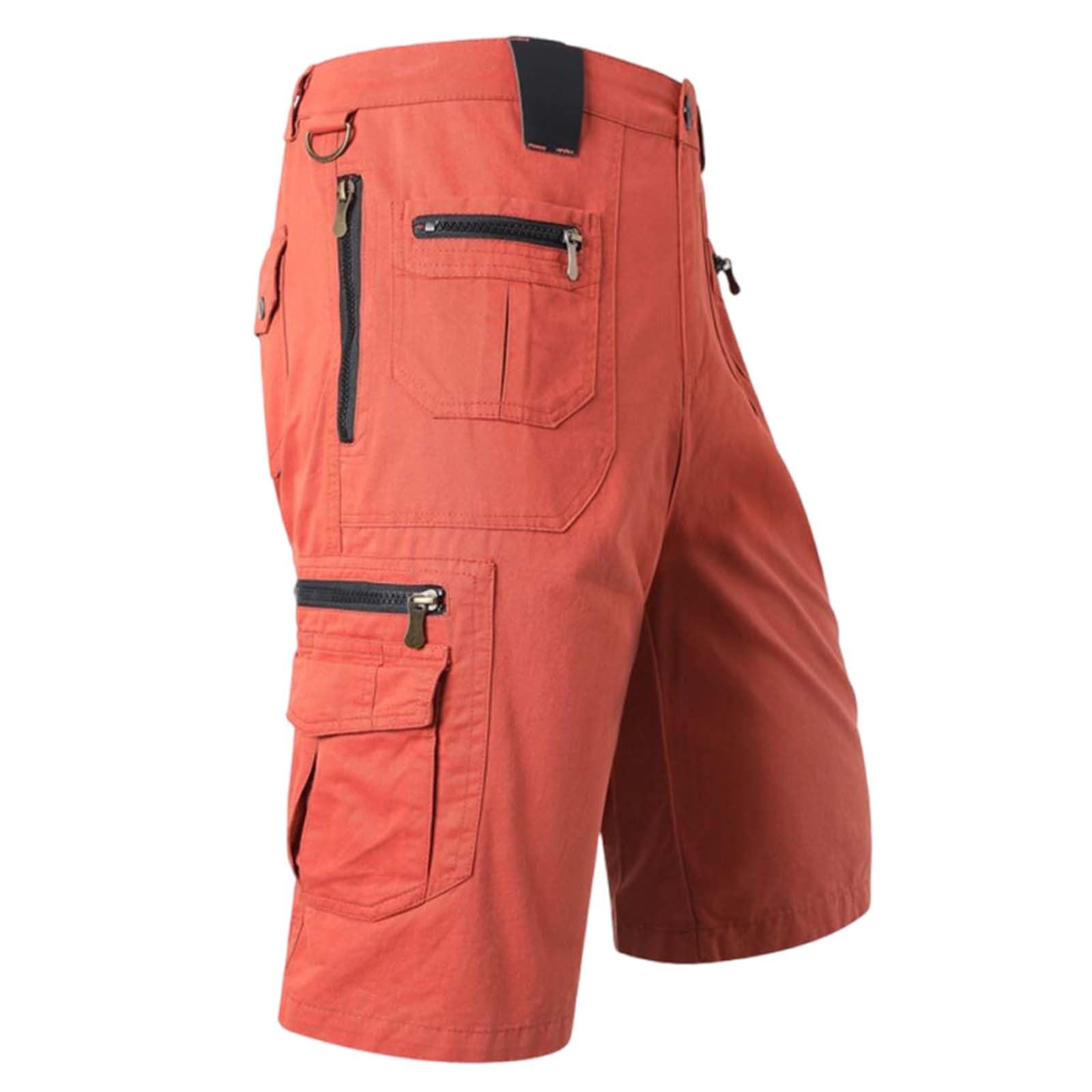 BUKKNYE Mens Army Casual Work Cargo Combat Camouflage Shorts Cotton Chino Half Pant Camo(Brown,5XL)