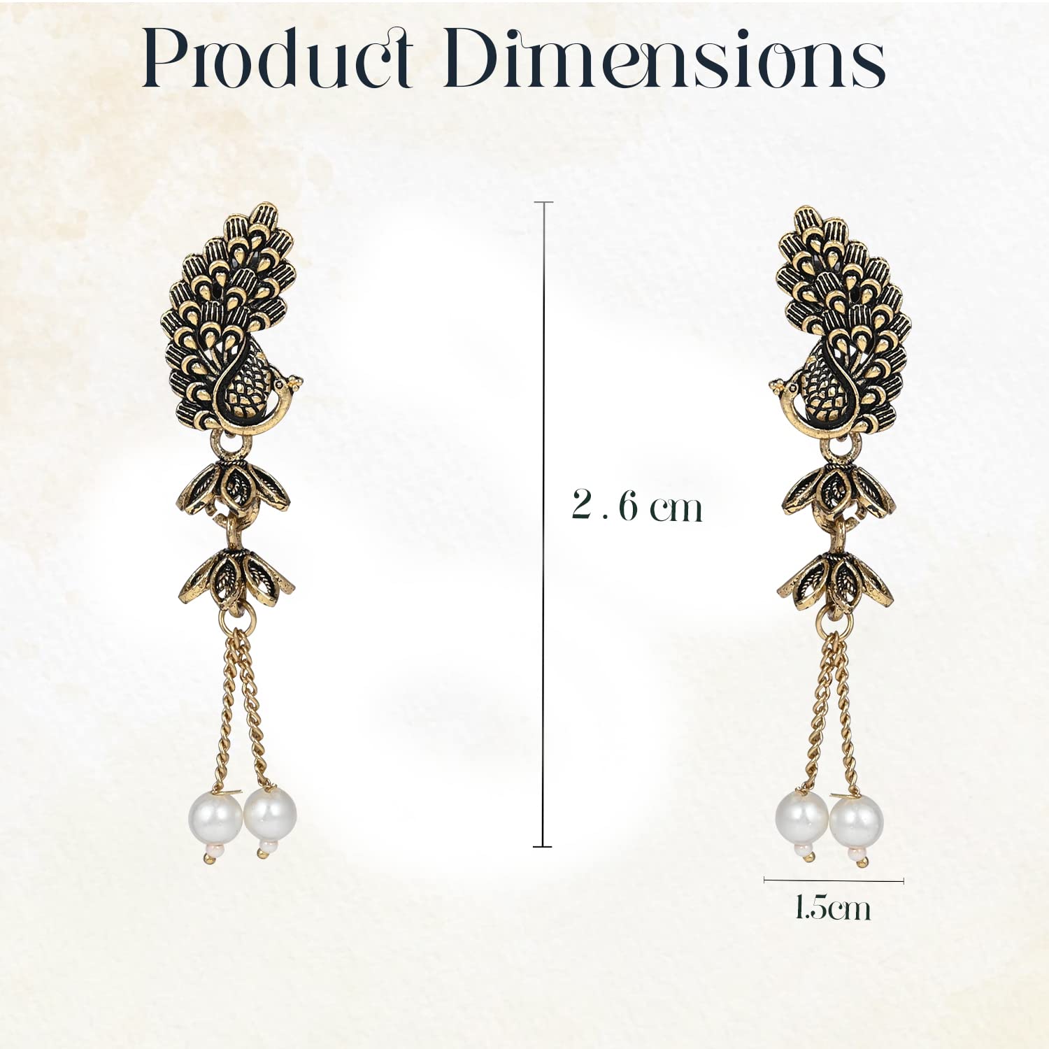 Traditional Peacock Jhumka Earrings - Ideal Gifting Accessory