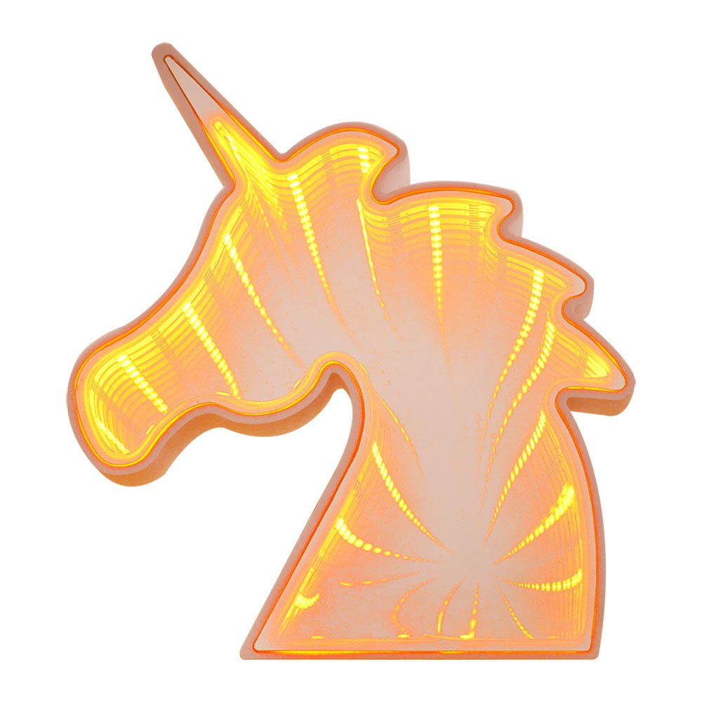 EZ Life 3D LED Light Up Unicorn Table Top Showpiece - PVC Golden - Best Kids Gifts for Boys or Girls Party - Lights for Bedroom Kids Room - Pack of 1