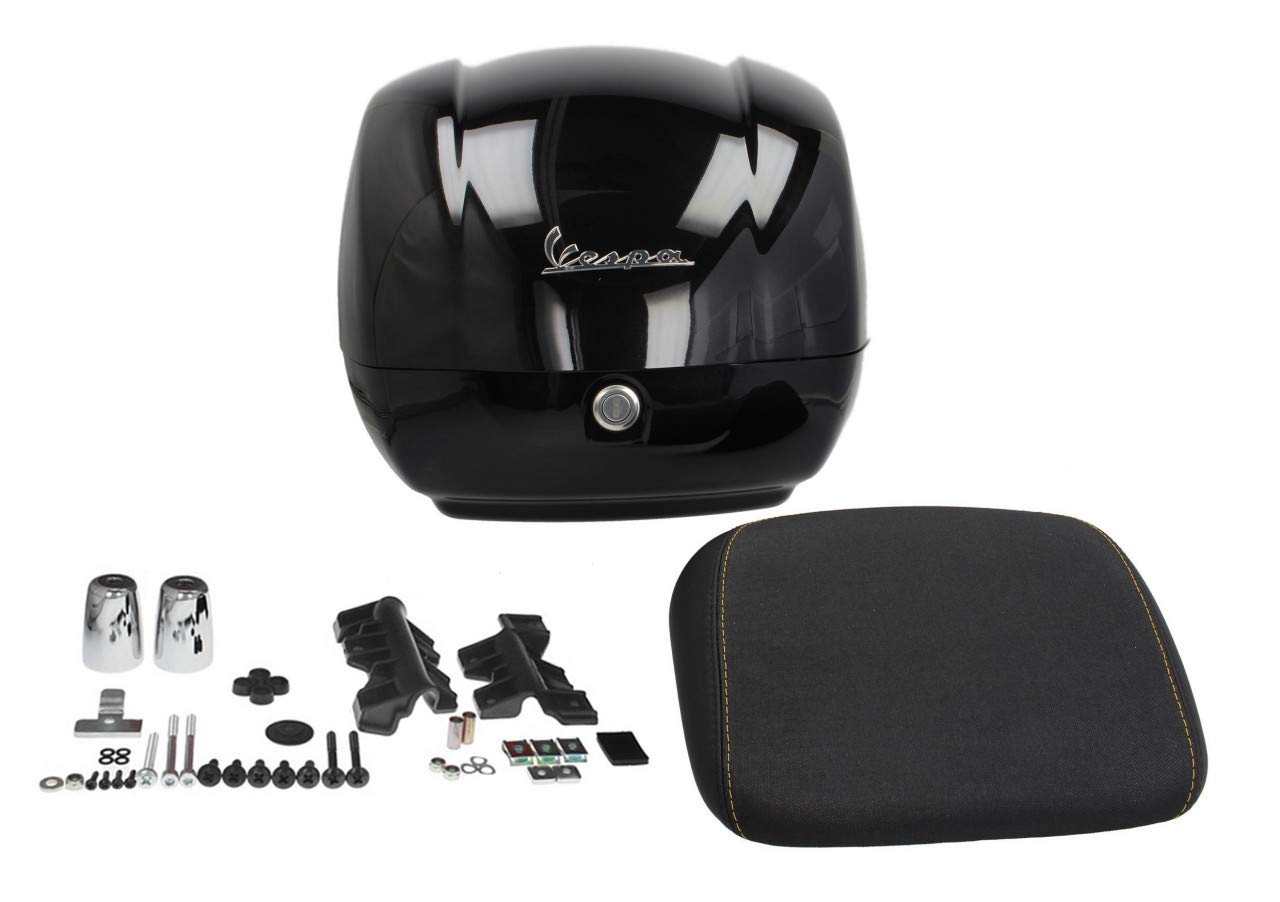 Bauletto originale Piaggio 36 litri per Vespa GTS 125, 300 CCM a partire dall'anno di costruzione 2019 (Nero Cosmo Vulcano 98/A)