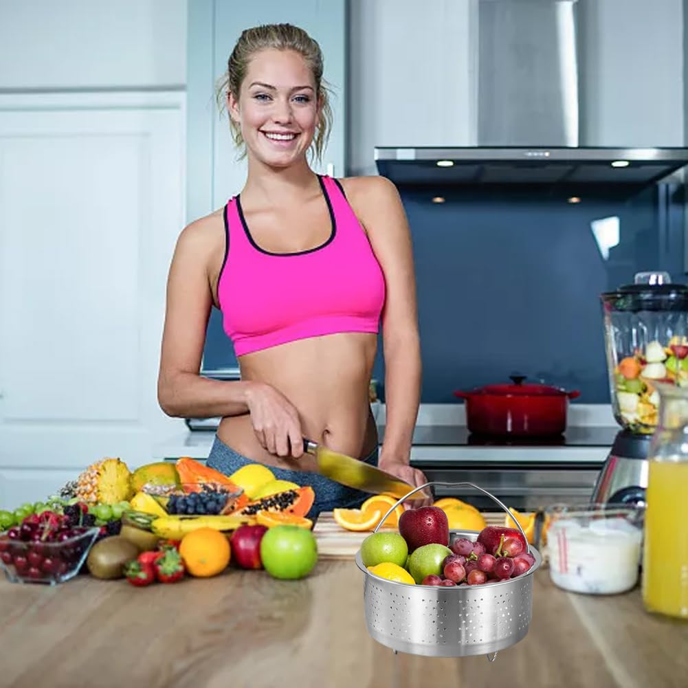 YZROHYI Dampfgarer Einsatz 17,5 Cm - Edelstahl Dämpfeinsatz Für Alle Töpfe