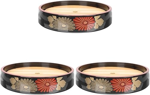 MAJHER 2 juegos de hielo o plato para servir delicados platos japoneses de madera de inmersión, cocina estilo sashimi, cocina Geta, mariscos de